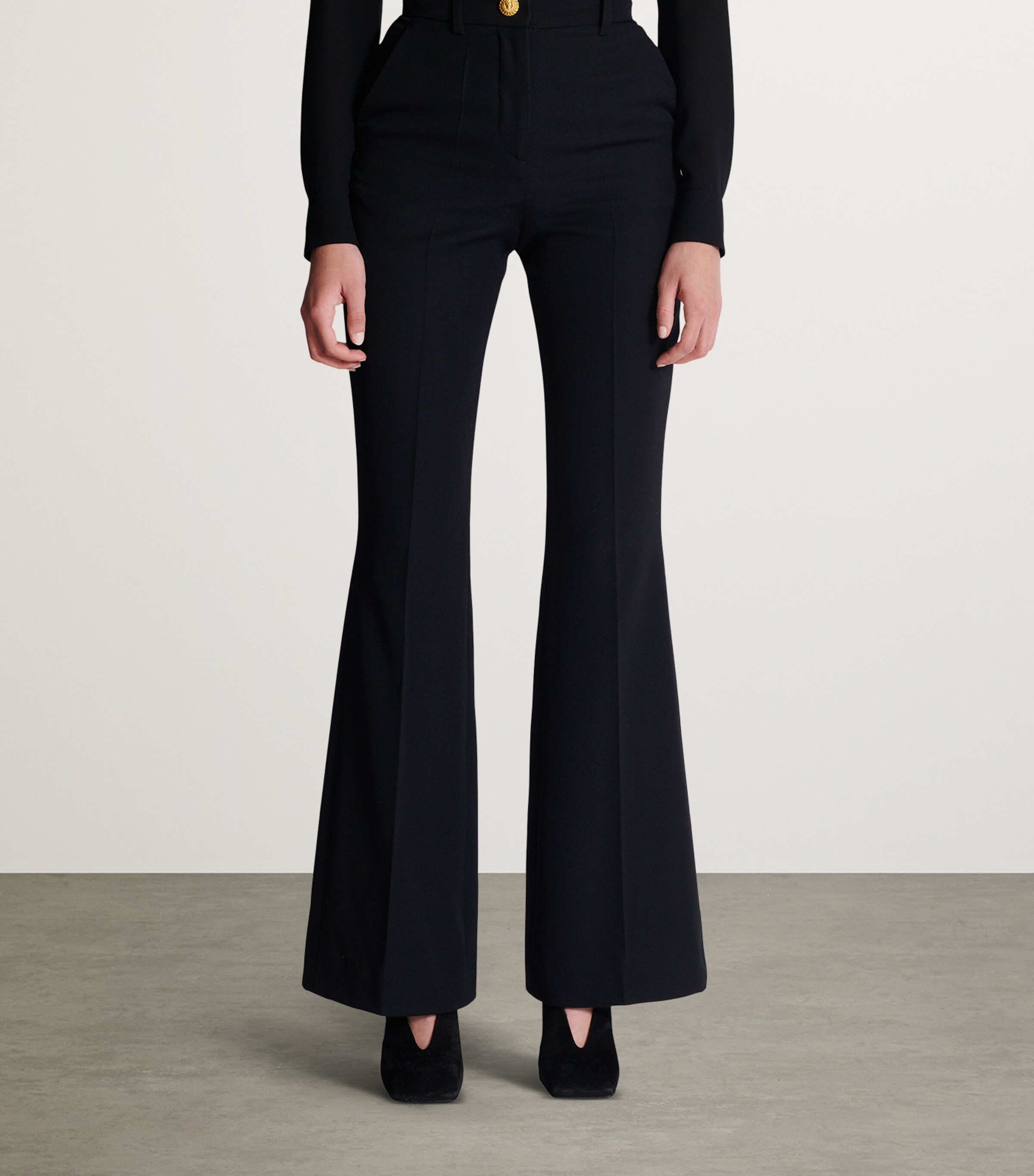 Wool Tailored Trousers 0PA NOIR Image 4