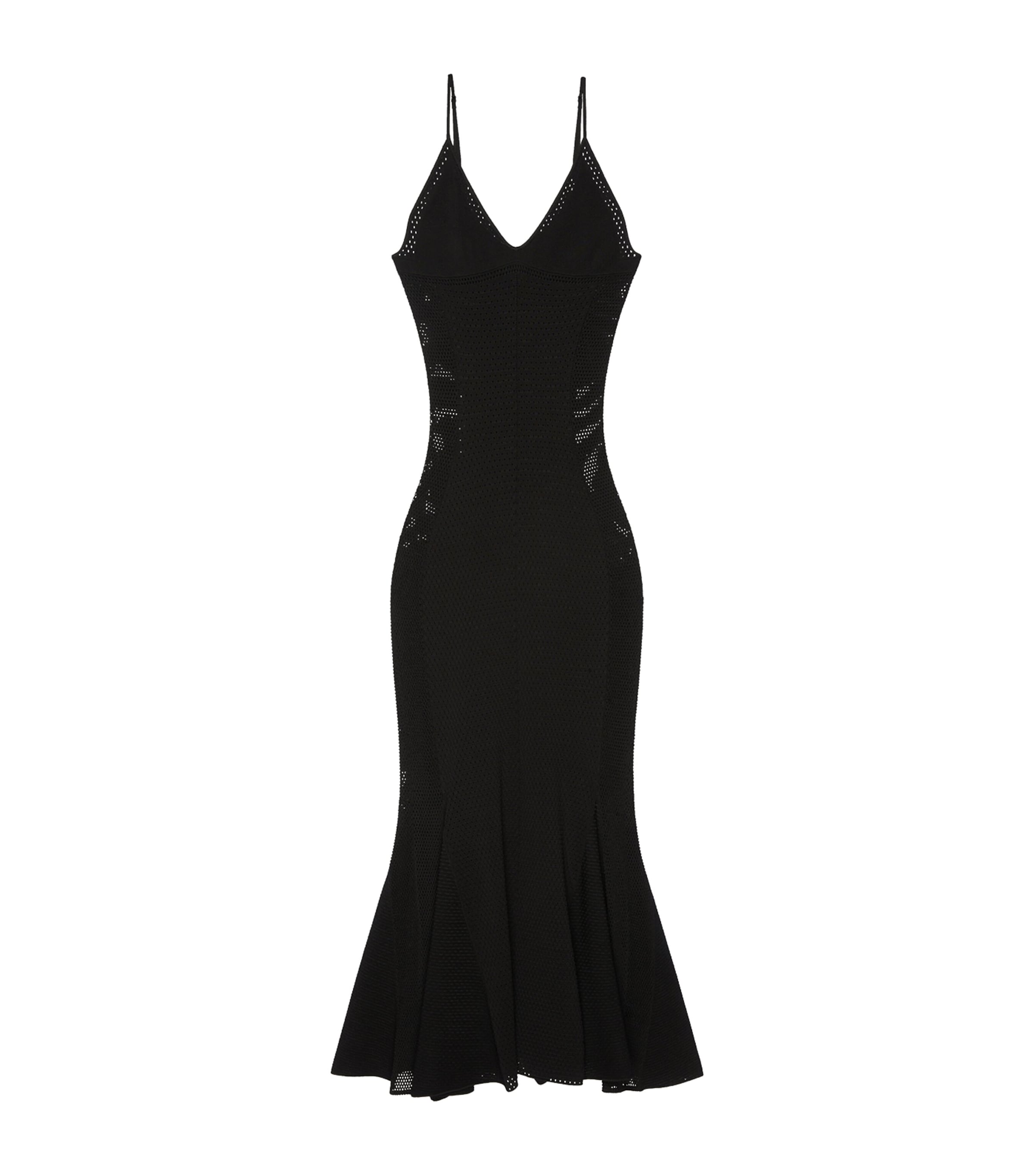 Givenchy Womens Mesh Maxi Dress Black Image 1
