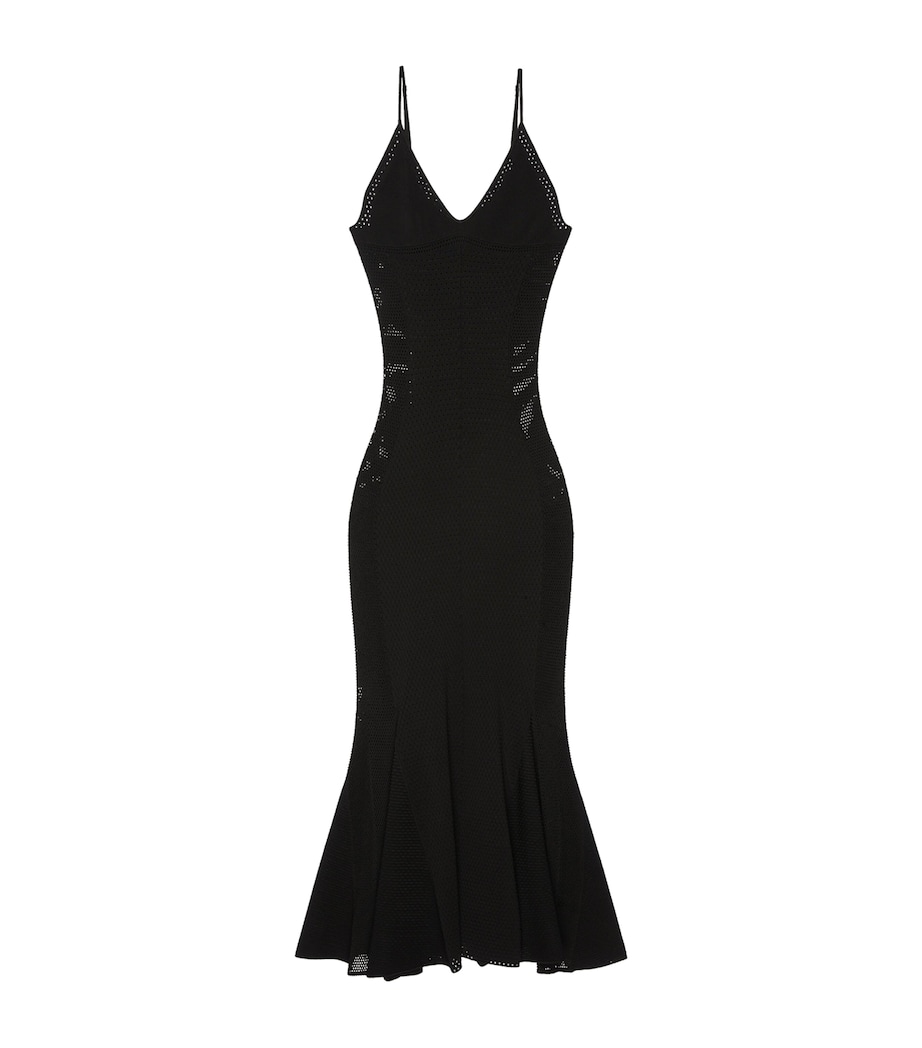 Givenchy Womens Mesh Maxi Dress Black Image 1