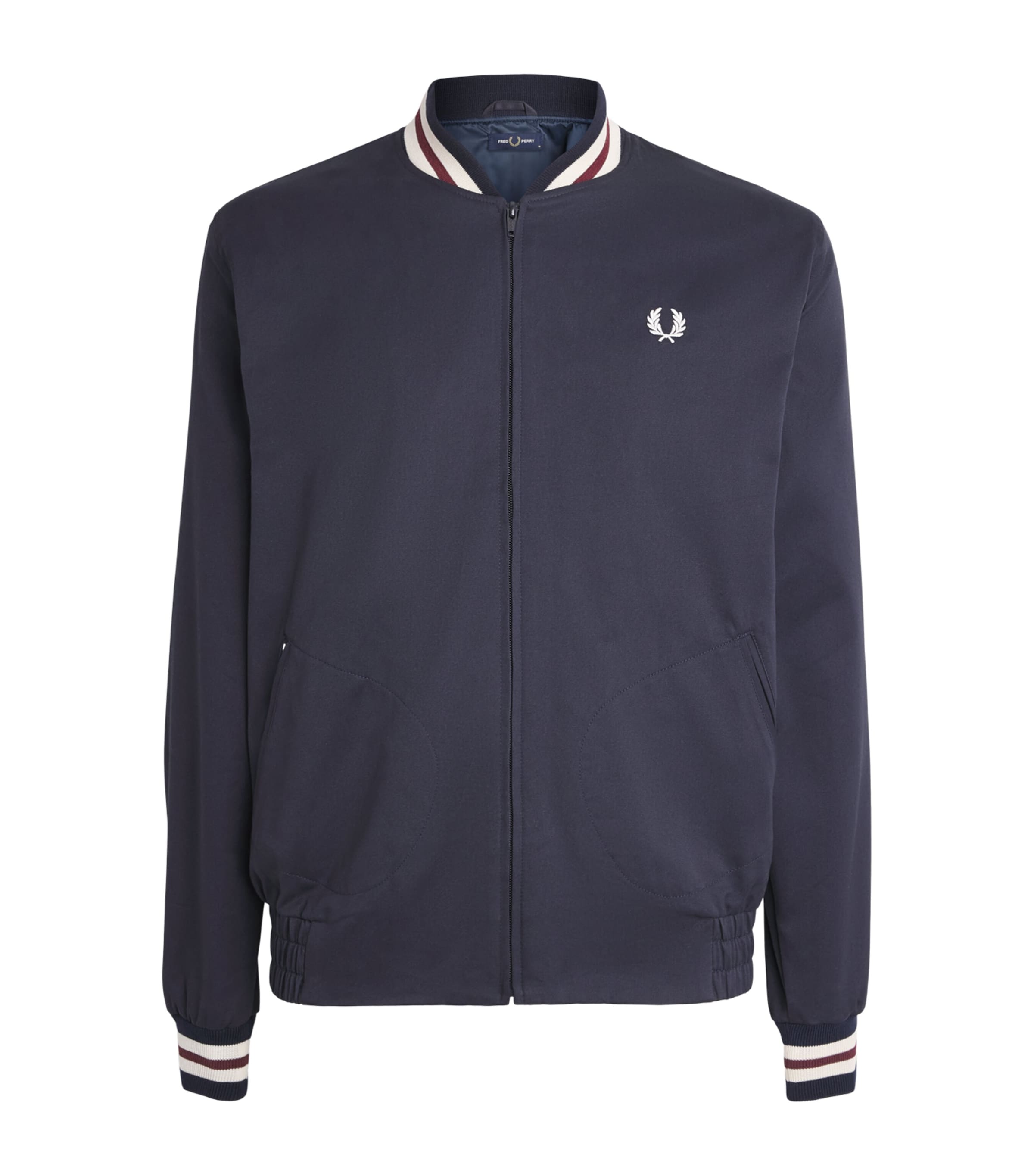 Fred Perry Navy Cotton Tennis Bomber Jacket | Harrods US