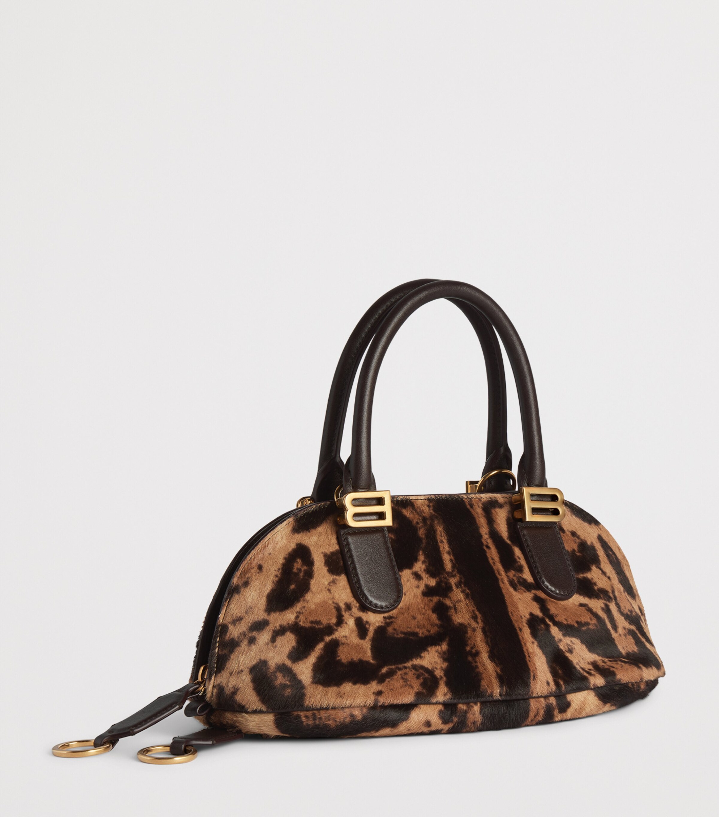 Balenciaga Mini Leather Bolero Bowling Bag Image 4