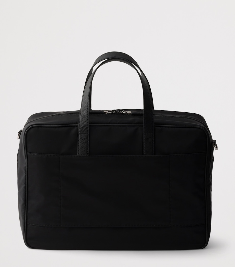 Prada Re-Nylon and Saffiano Leather Briefcase Image 4