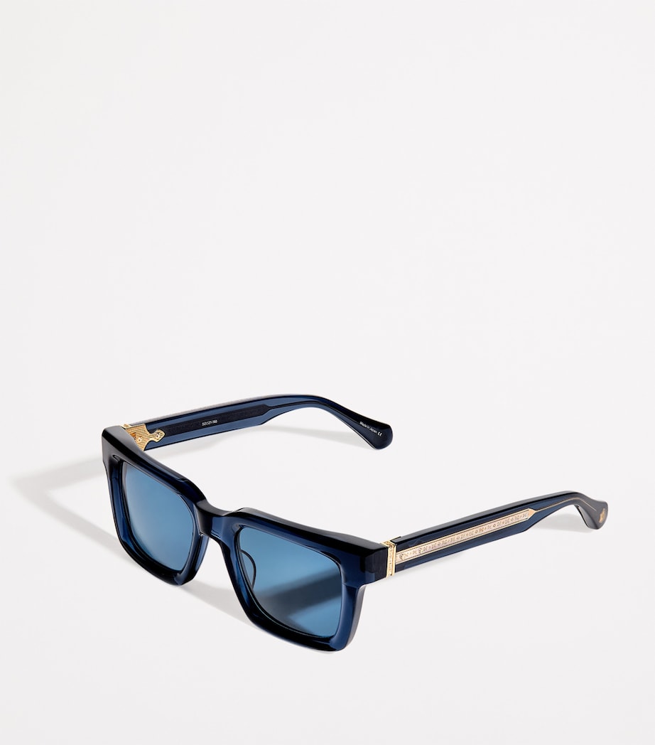Acetate Rectangular M1103 Sunglasses M1033 BRUSHED GOLD Image 2