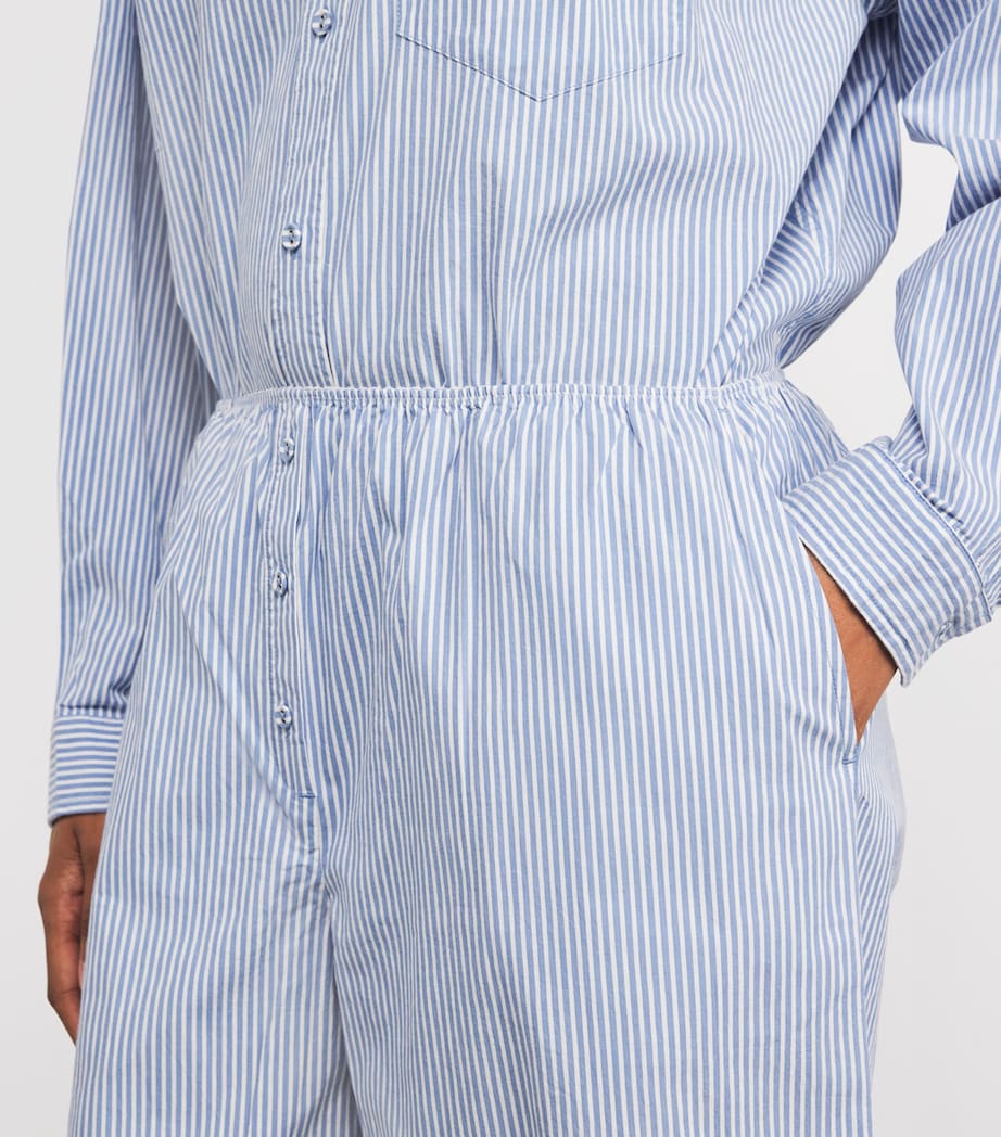 Stretch-Cotton Stripe Pyjama Set CADET STRIPE Image 5