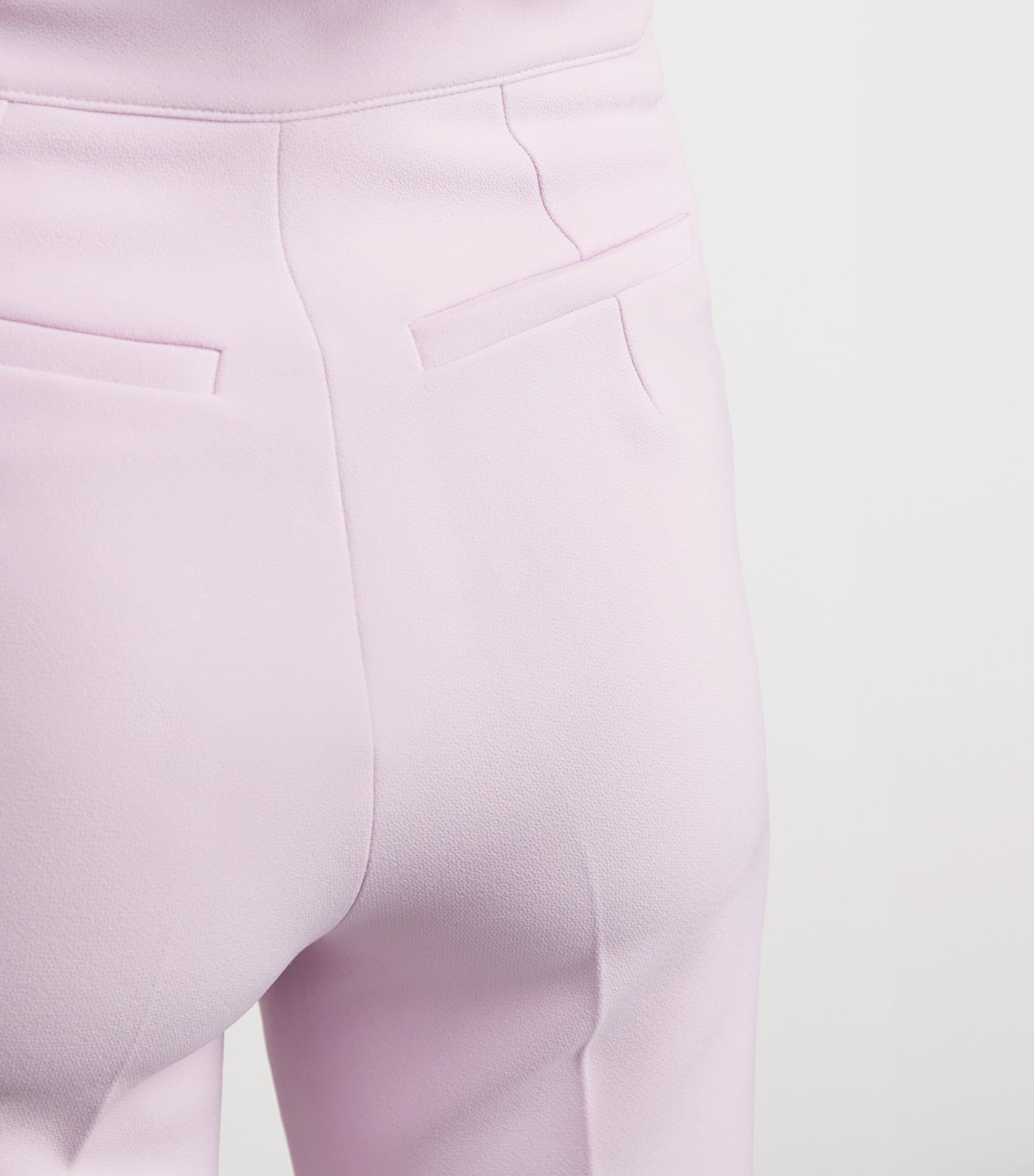 Crepe Alexa Flared Trousers LILAC SNOW Image 6