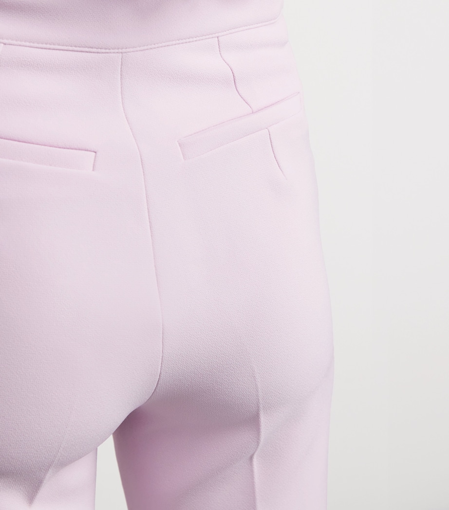 Crepe Alexa Flared Trousers LILAC SNOW Image 6