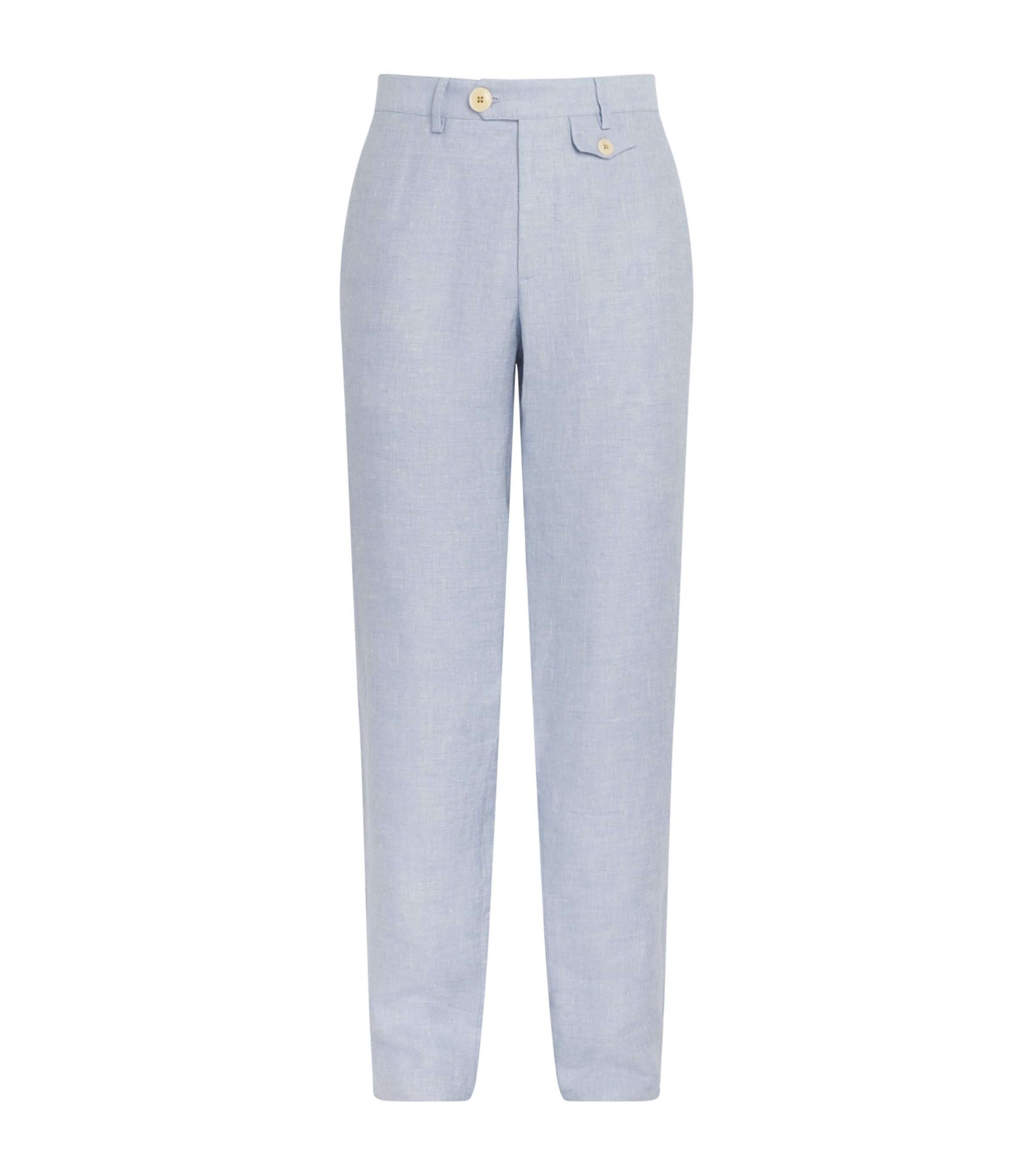 Oliver Spencer Linen Fishtail Trousers | Men Clothing | Trousers | Formal Trousers | Designers | Oliver Spencer