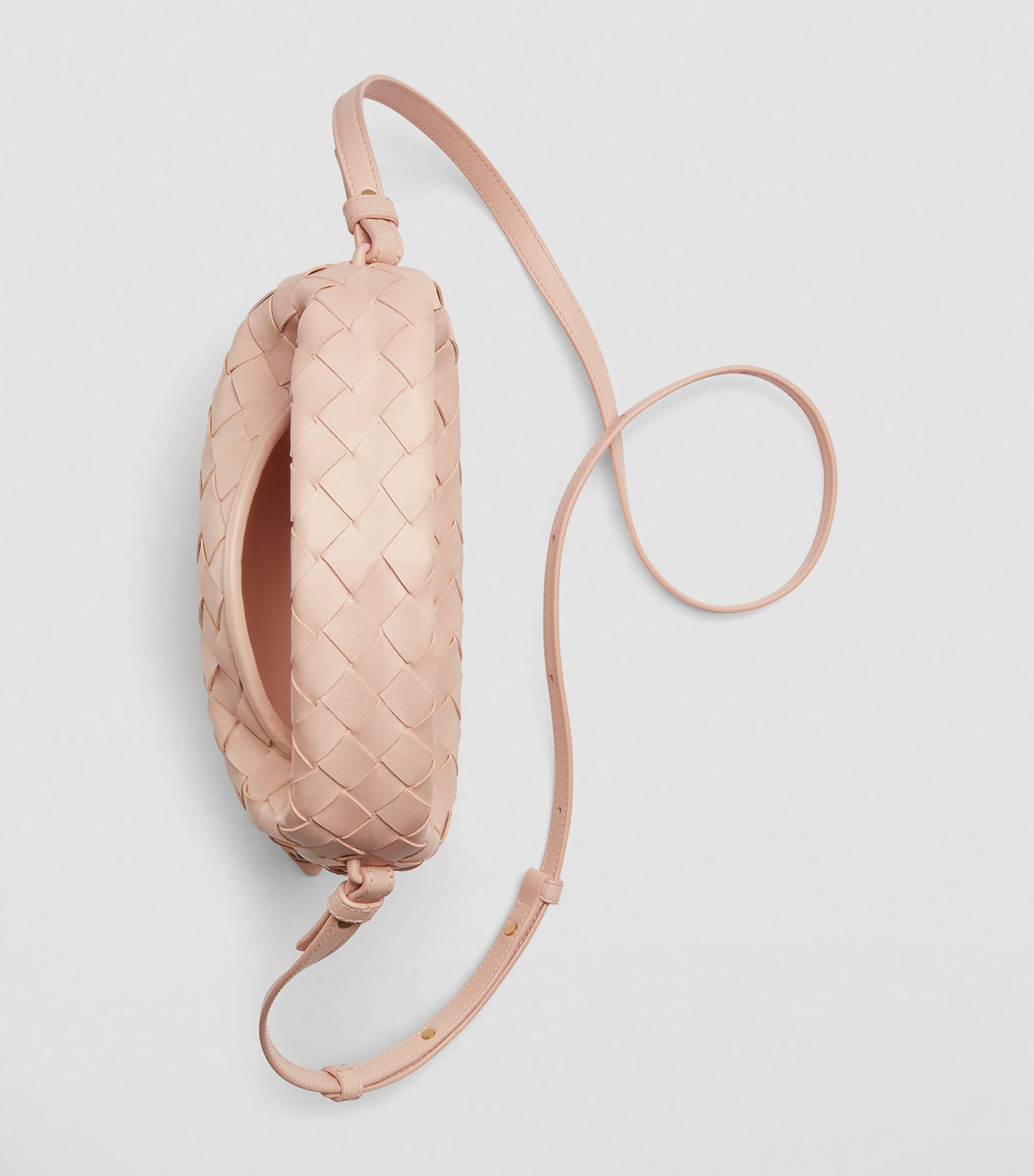 Bottega Veneta Pink Mini Leather Hop Cross-Body Bag | Harrods US