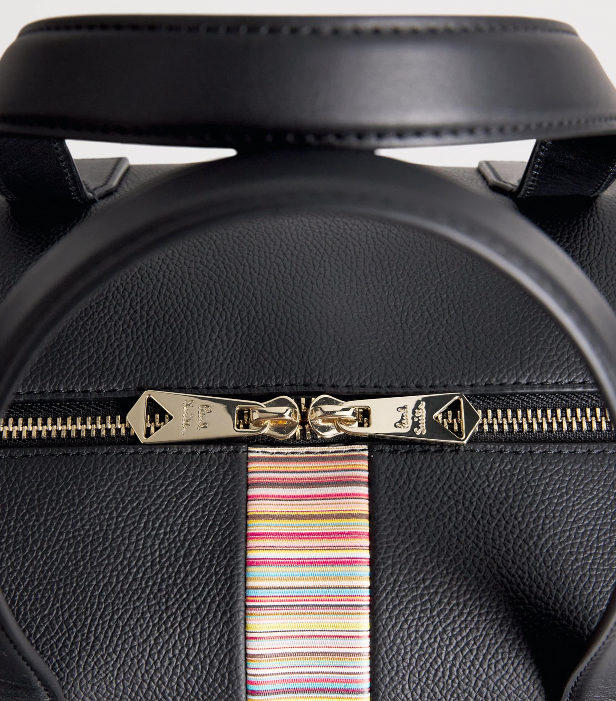 Leather Signature Stripe Holdall BLACK Image 4