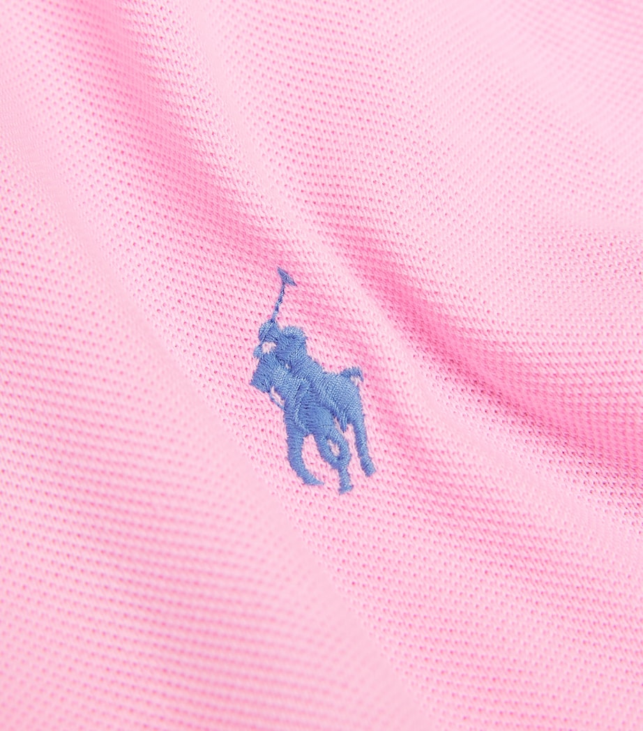 Cotton-Mesh Polo Shirt PINK Image 5