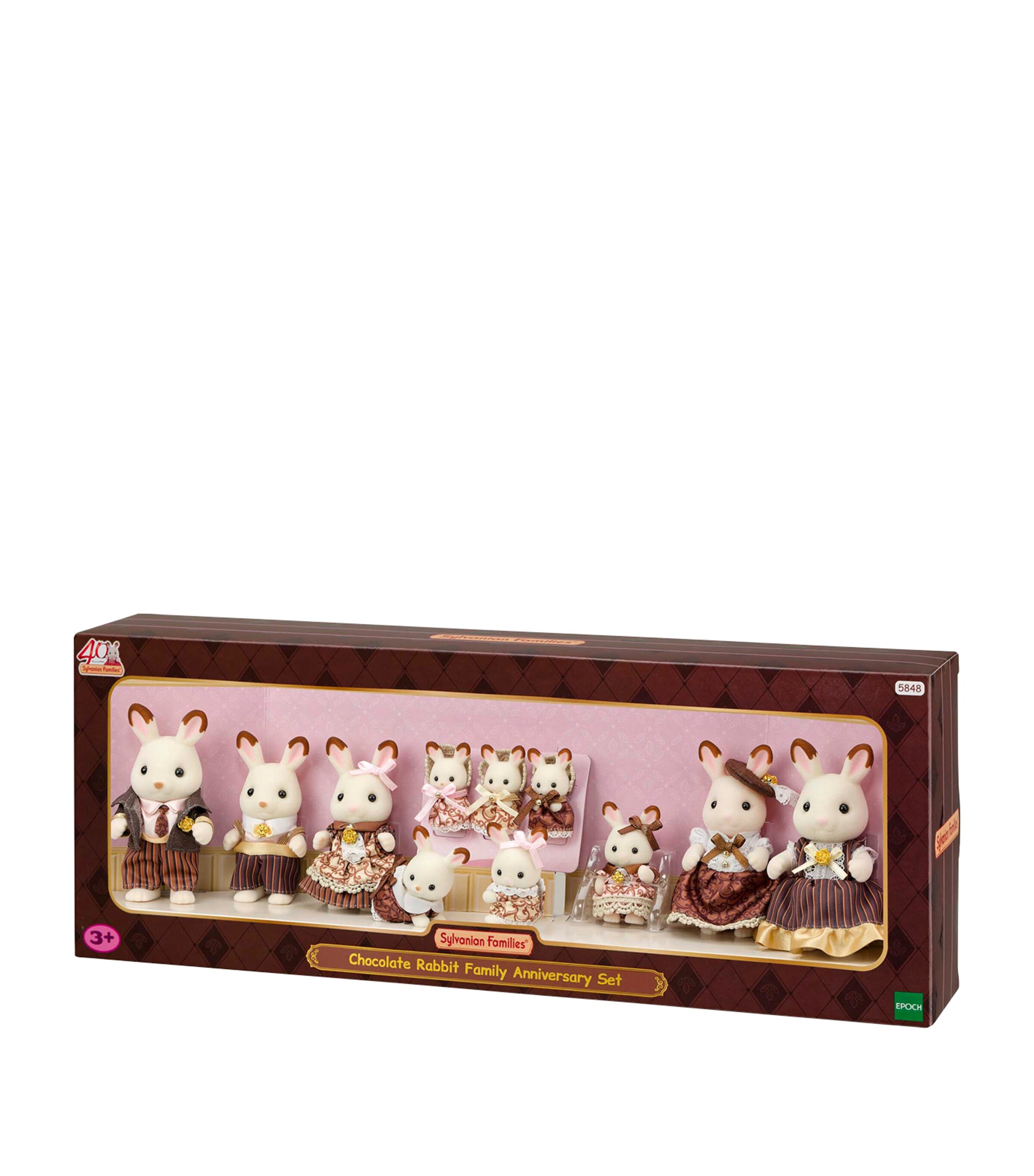 Sylvanian Families Chocolate Rabbit Family Anniversary Set Image 3