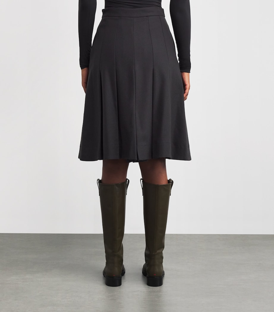 Virgin Wool-Blend Yanis Shorts DARK SMOKE Image 4