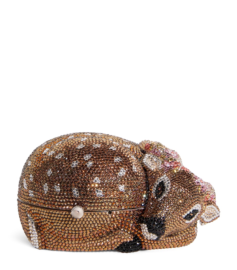 Judith Leiber Embellished Fawn Buttercup Clutch Bag Stzmt Image 1