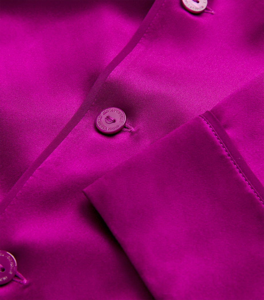 Silk Yves Pyjama Set PLUM Image 5