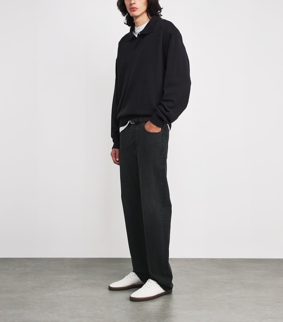 The Row Mens Tarino Cotton Jeans Black Image 2