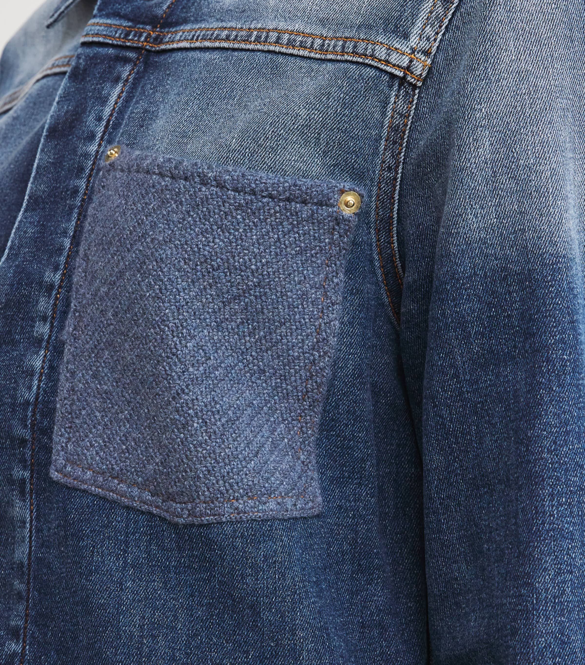 Fabiana Filippi Front-Pocket Denim Jacket | Harrods US