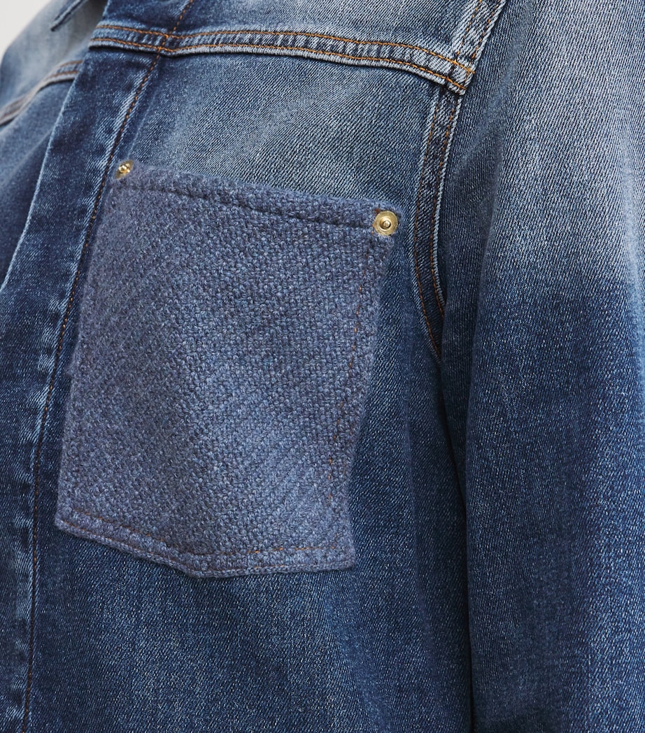 Front-Pocket Denim Jacket VR3 BLU DENIM Image 6