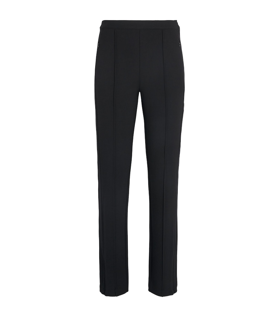 ME+EM Womens Zip-Hem Slim Trousers Black Image 1