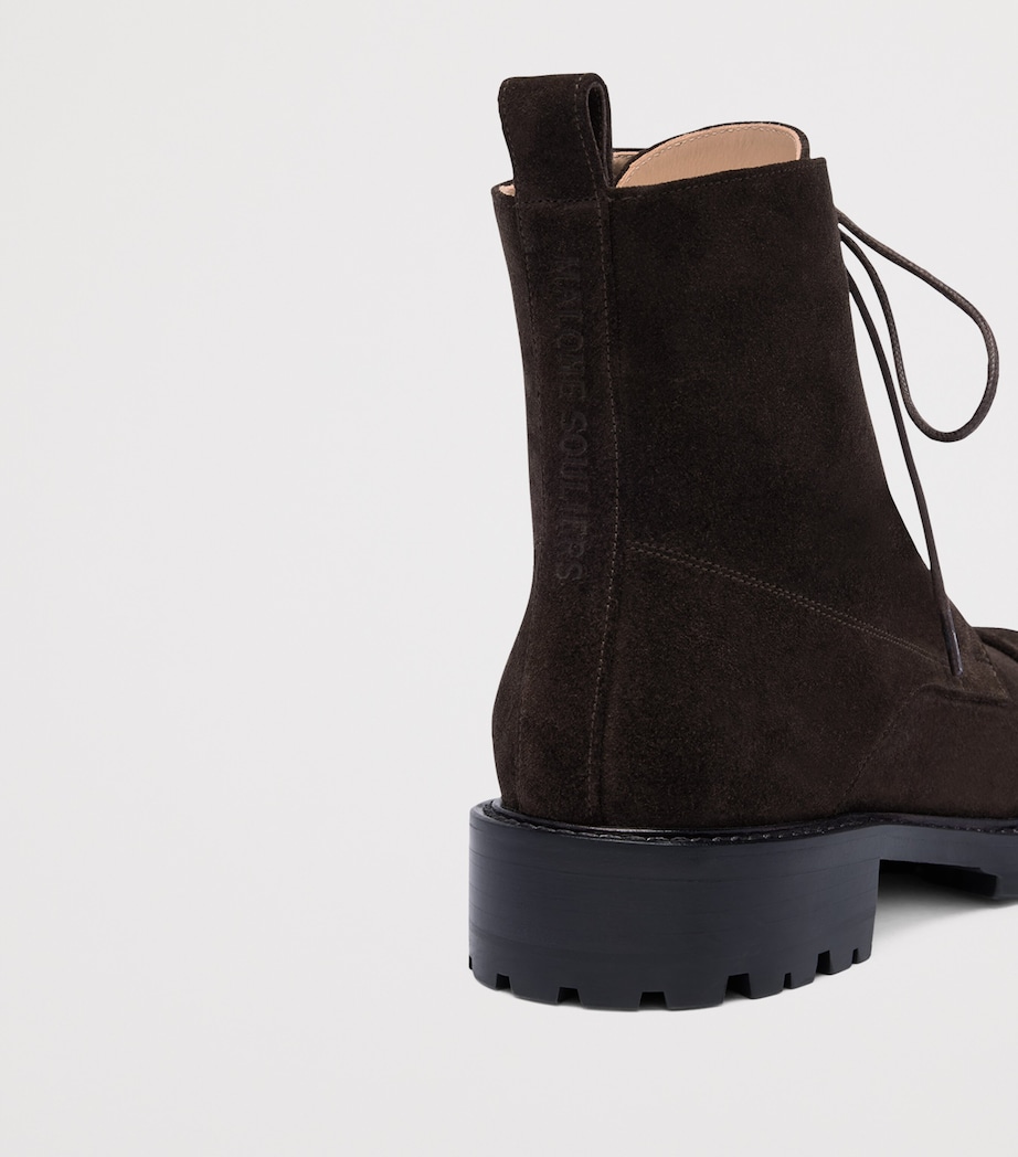 Suede Miller Ankle Boots EBONY Image 5