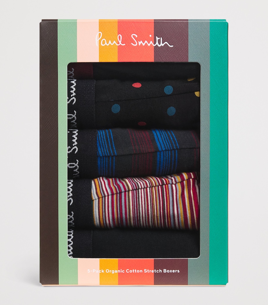 Stretch-Cotton Trunks (Pack of 5) 1A MUTICOLOUR Image 4