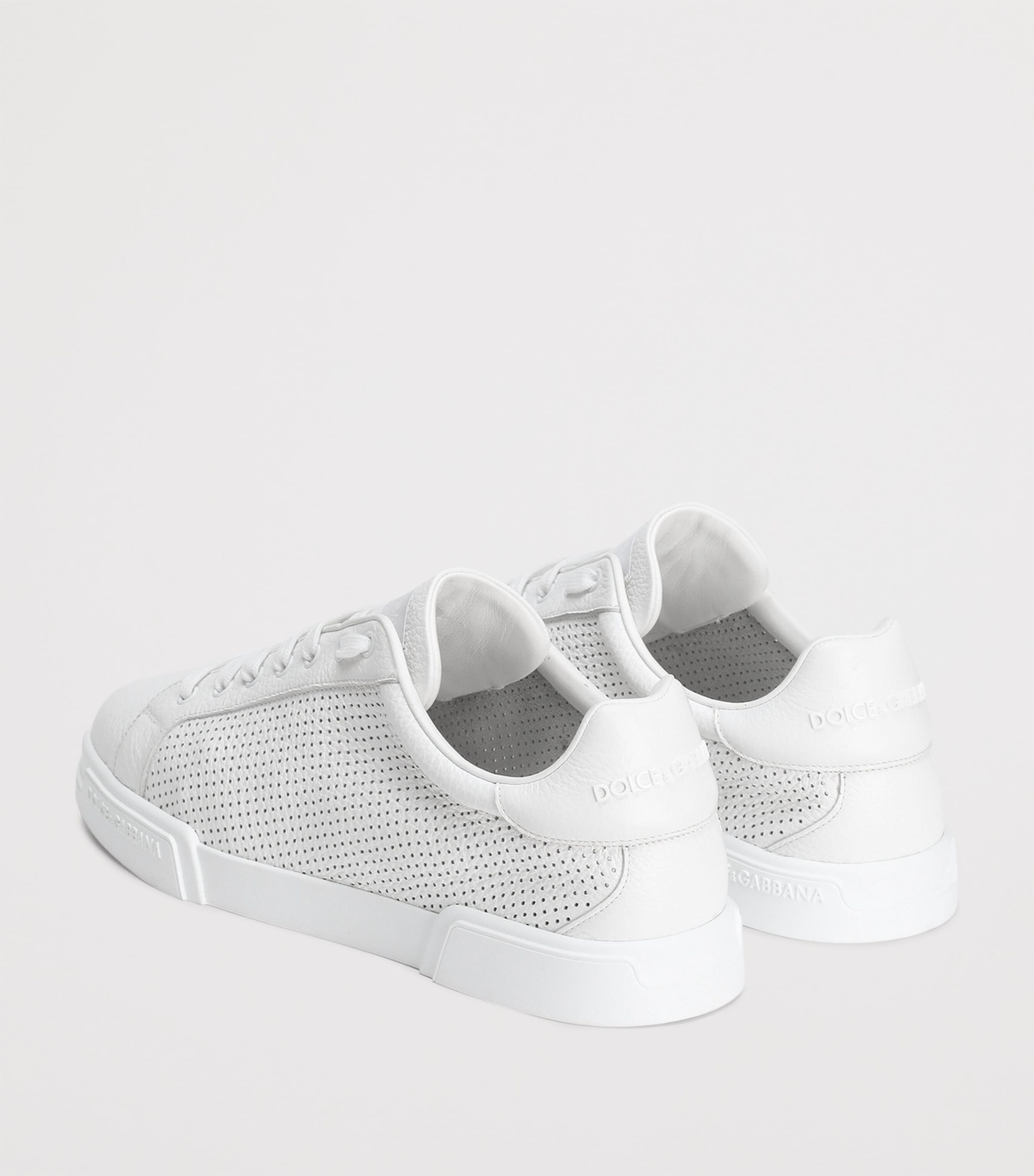 Leather Portofino Sneakers 80002-OPTICAL WHITE Image 3