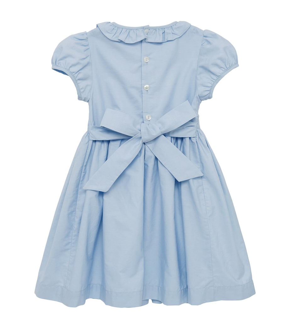 Smocked Willow Rose Dress (12-24 Months) CORNFLOWER BLUE Image 2