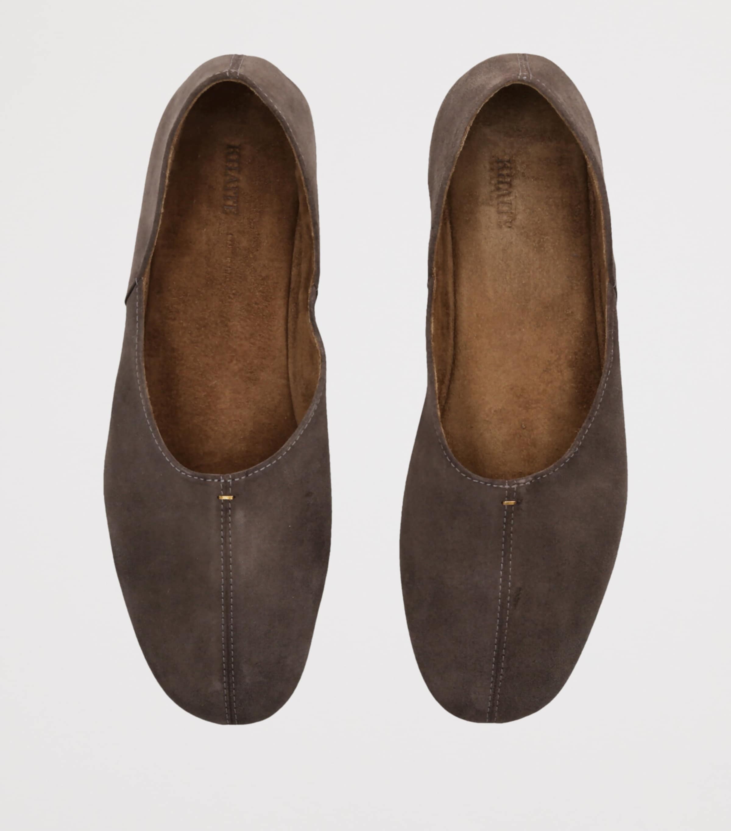 Suede Jane Ballet Flats DARK BROWN Image 4