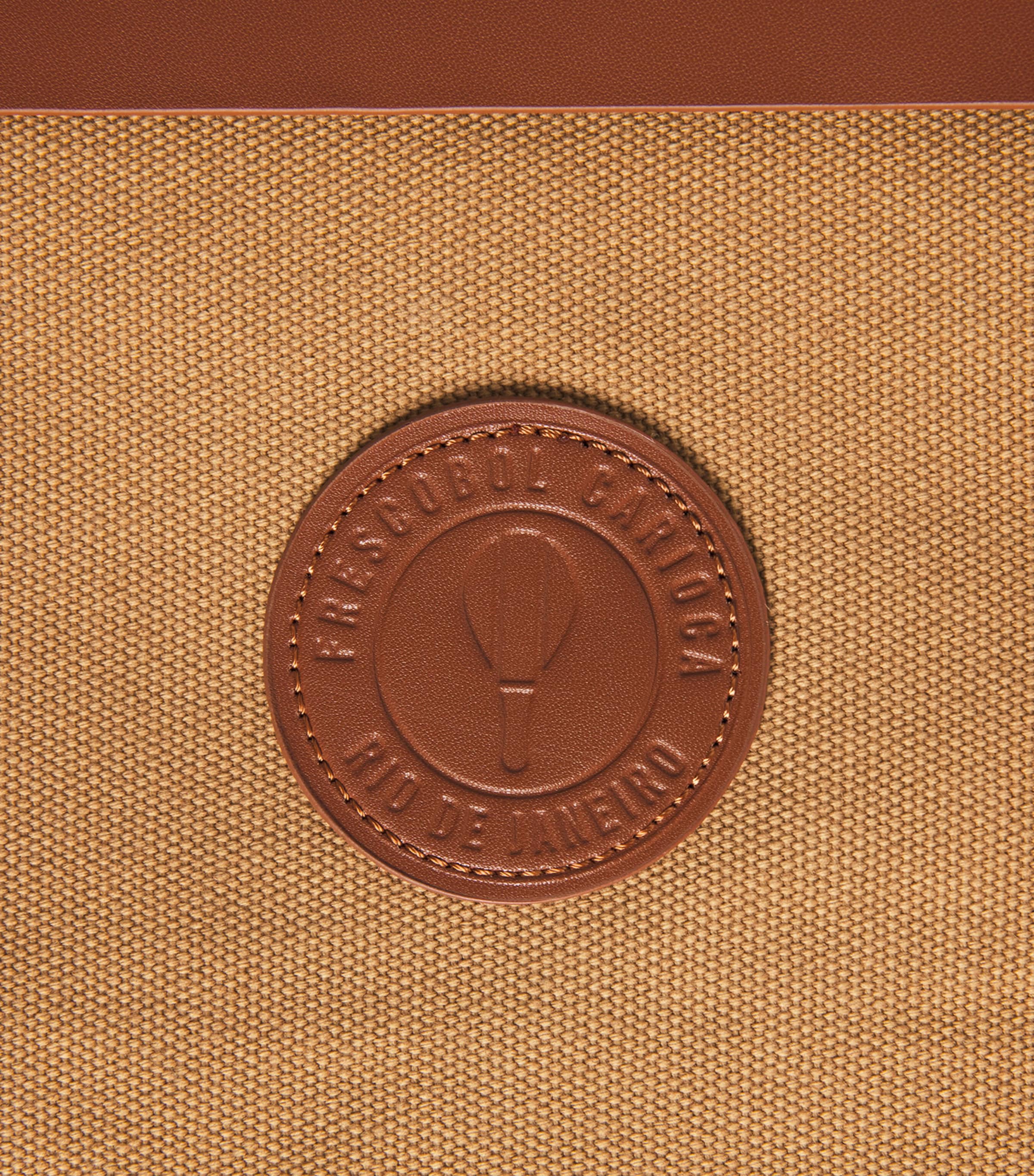 Cotton Canvas Costa Tote Bag 825- MUSTARD Image 6