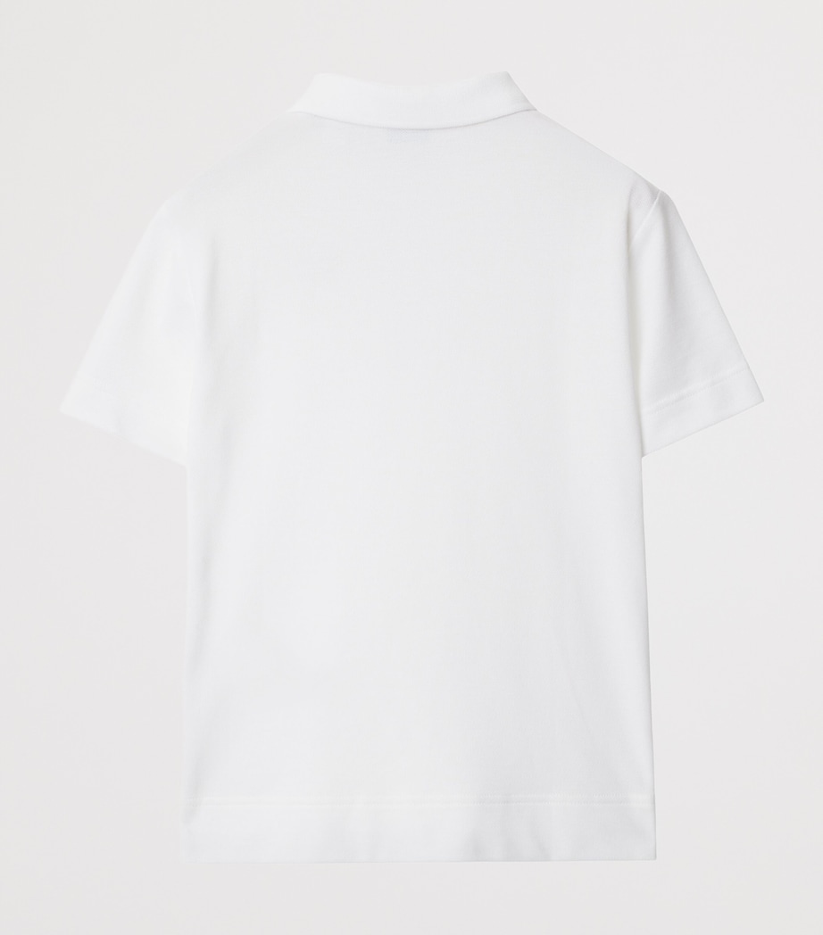 Cotton Polo Shirt (3-12 Years) WHITE Image 2