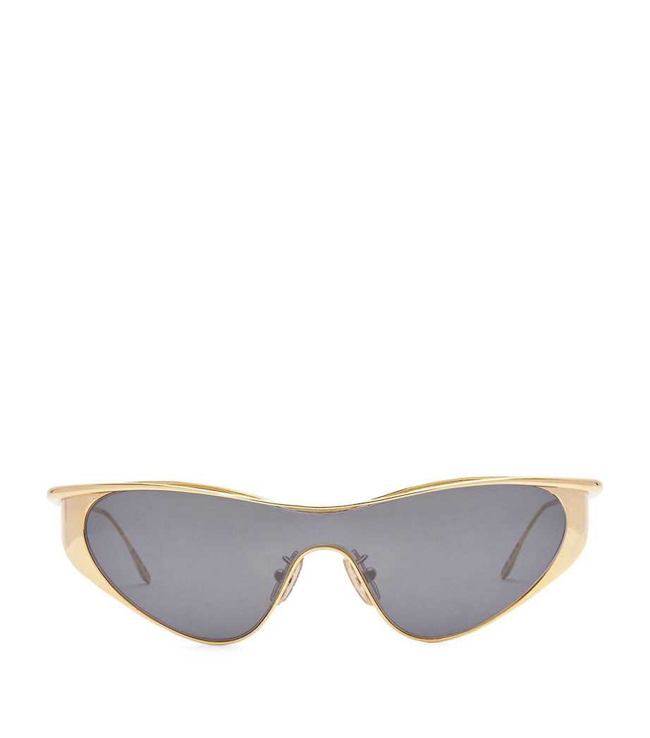 Flash Cat Eye Sunglasses SILVER/GOLD Image 1
