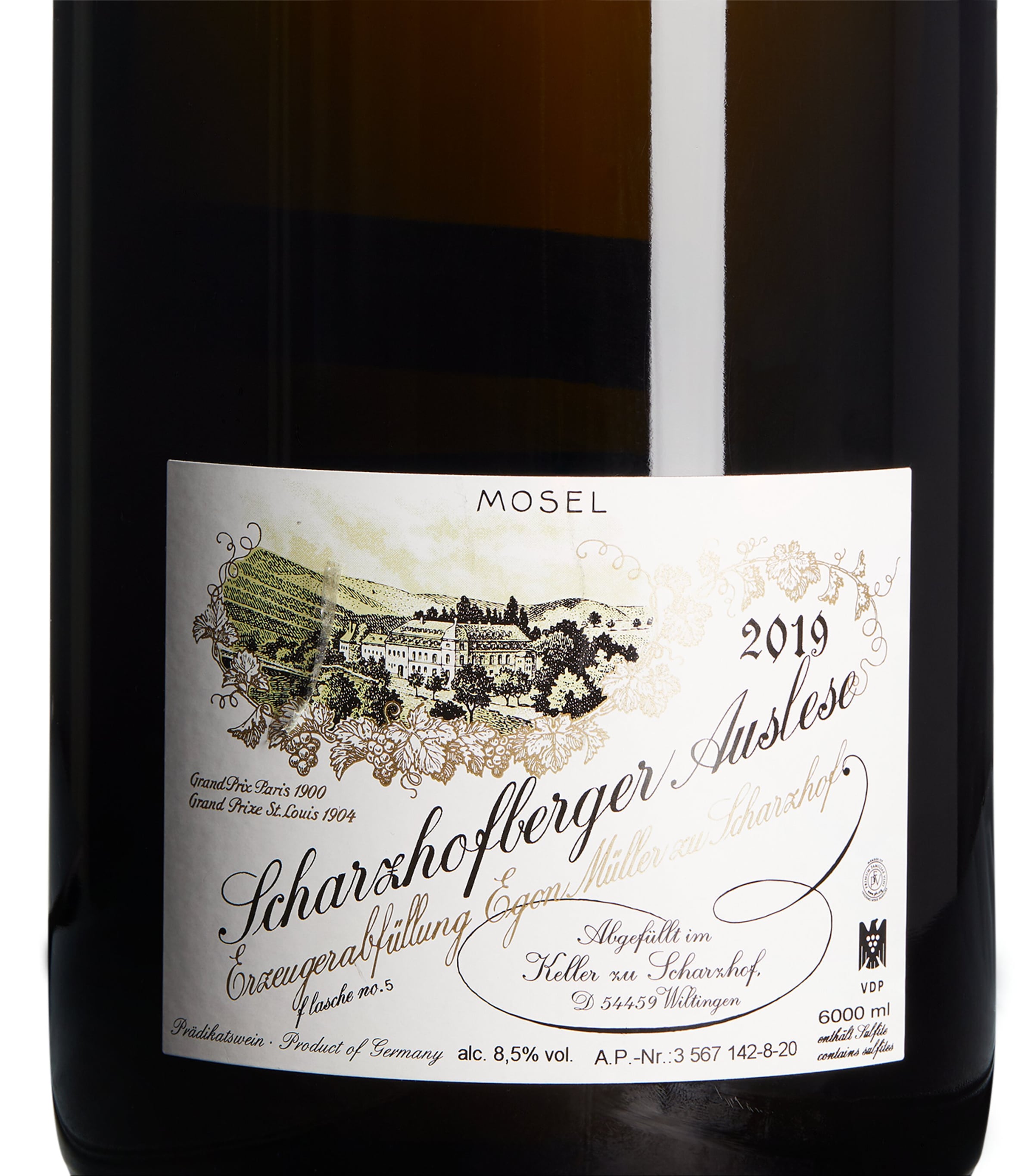 Scharzhofberger Riesling Auslese Blanc 2019 (6L) - Mosel, Germany NO COLOUR Image 2