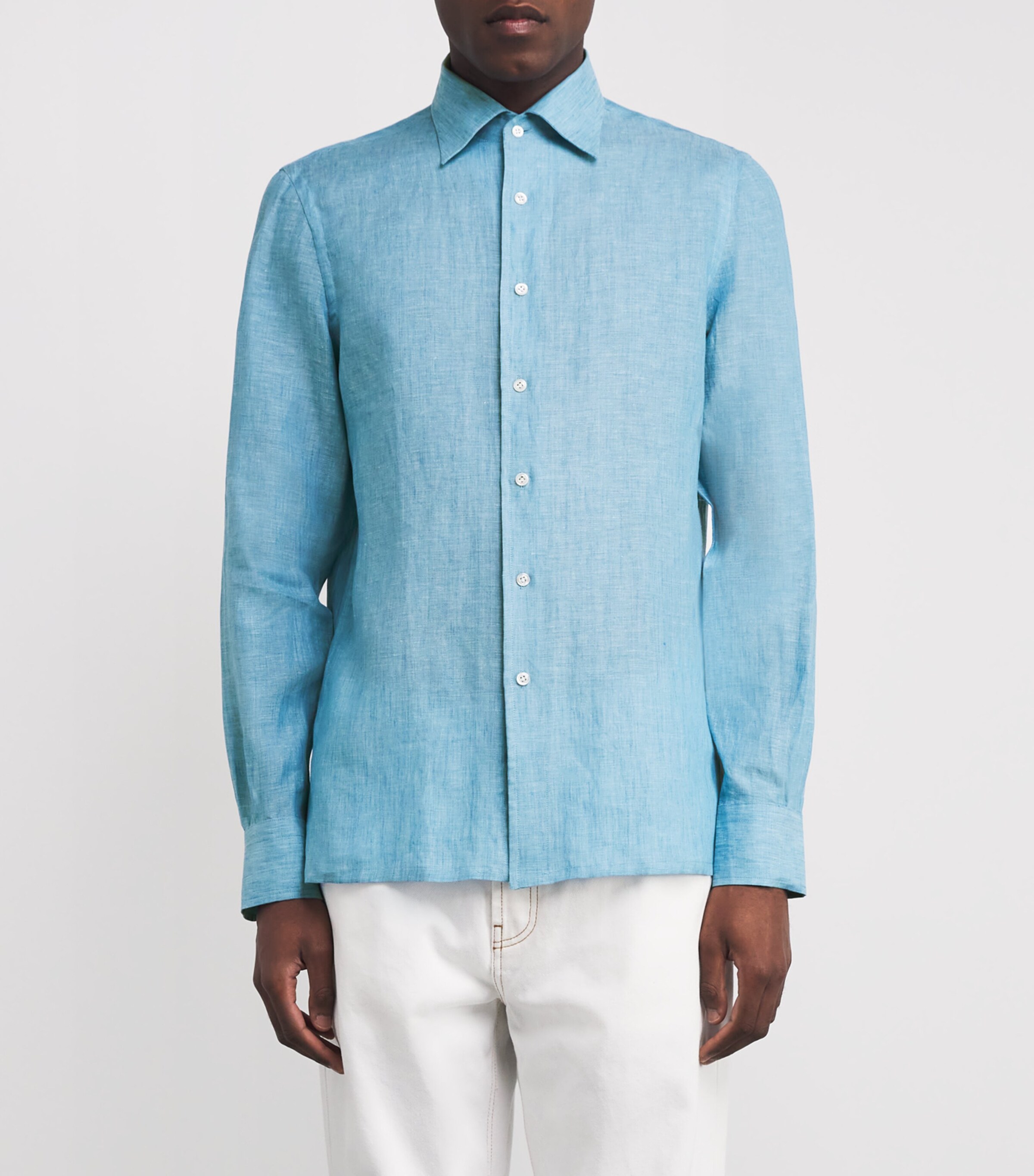 Cotton Shirt 140C - TURCHESE T26 Image 3