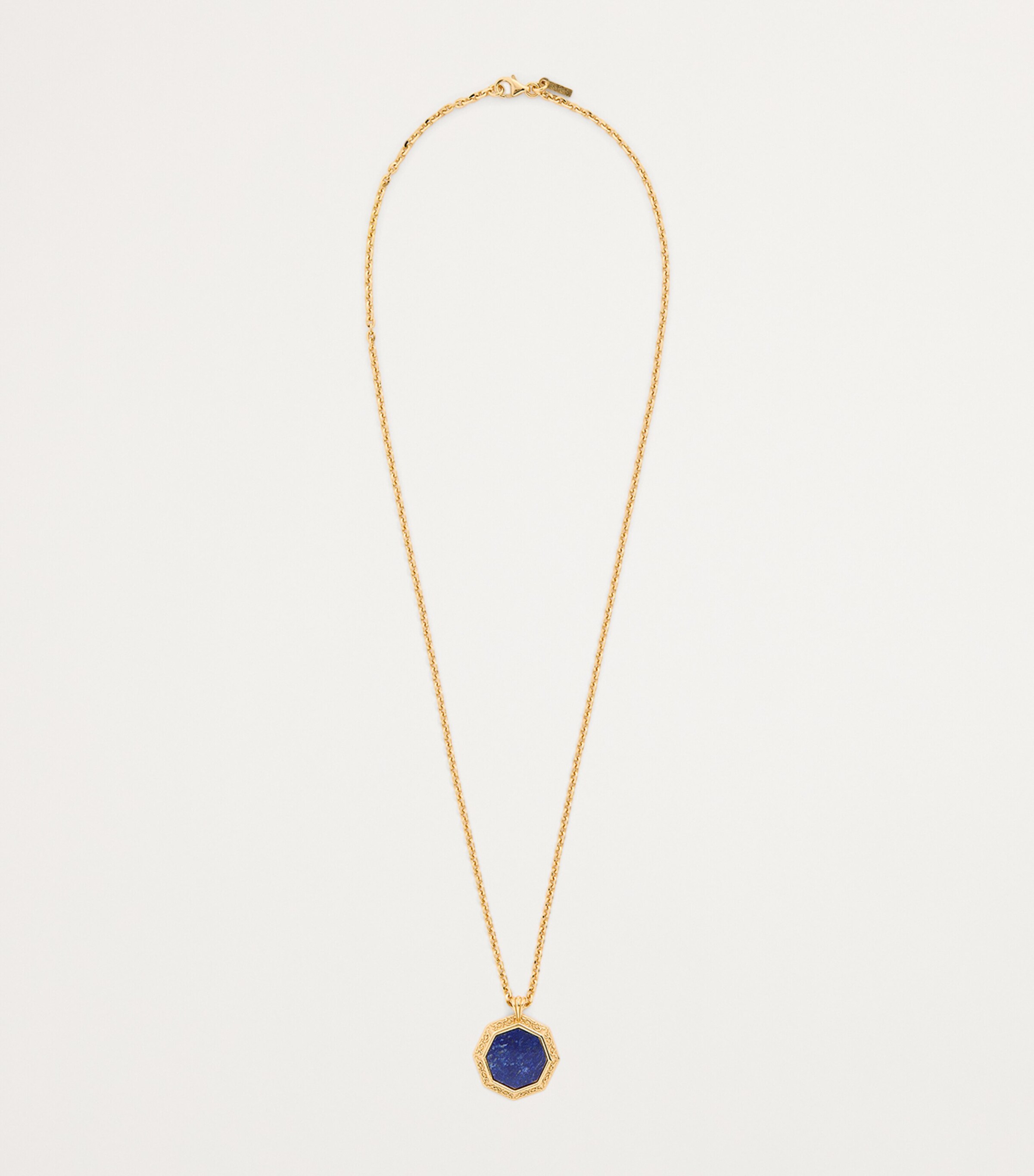 Emanuele Bicocchi Gold-Plated Lapis Lazuli Pendant Necklace Gold Plated Image 3