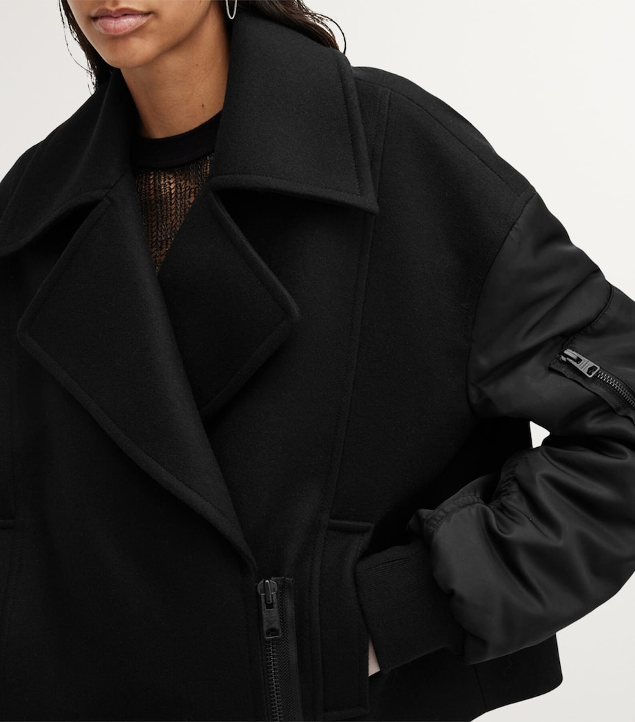 Wool-Blend Orla Jacket BLACK Image 7