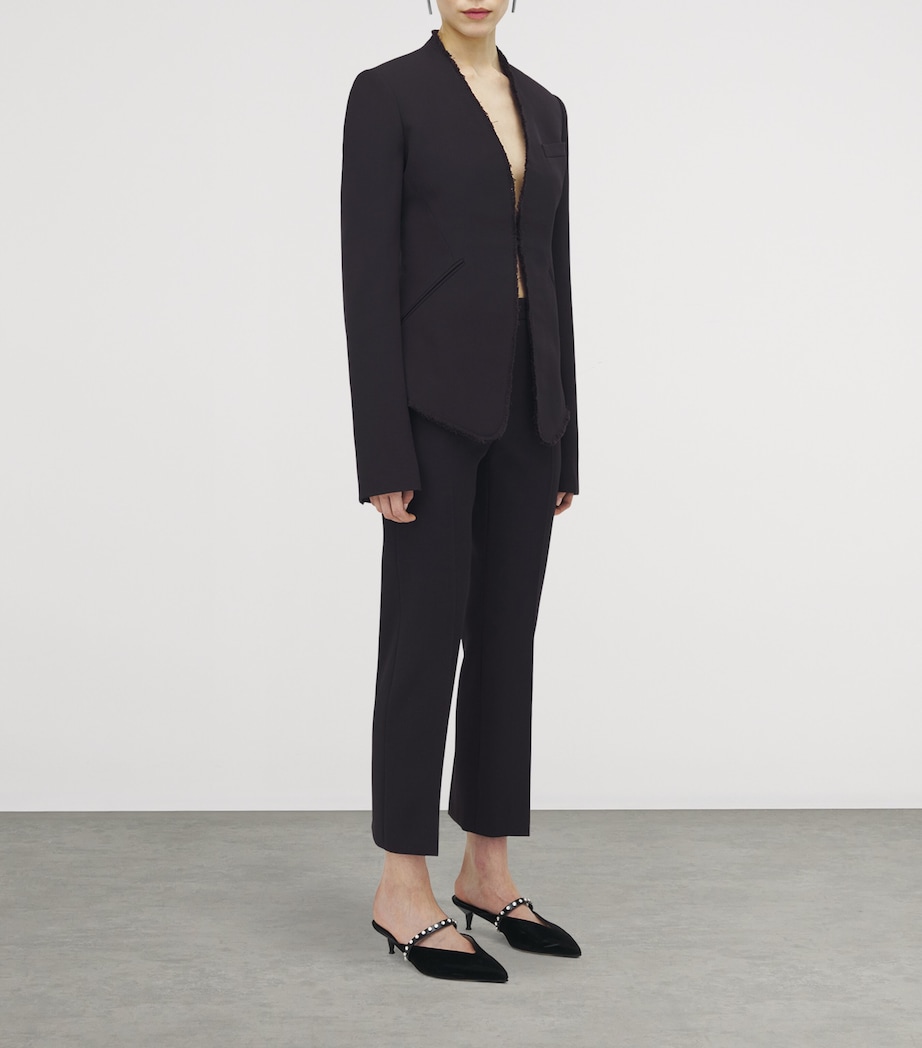 Wool Raw-Edge Tailored Jacket 2023 Image 3