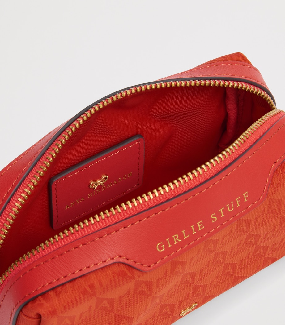 Jacquard Logo Girlie Stuff Pouch BURNT SIENNA Image 6