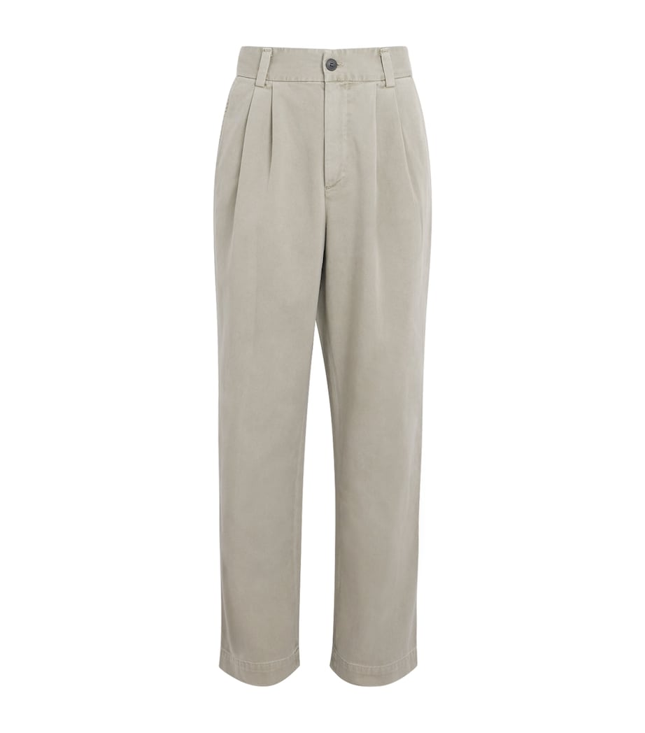 Cotton Pleated Slater Trousers WKR Image 1
