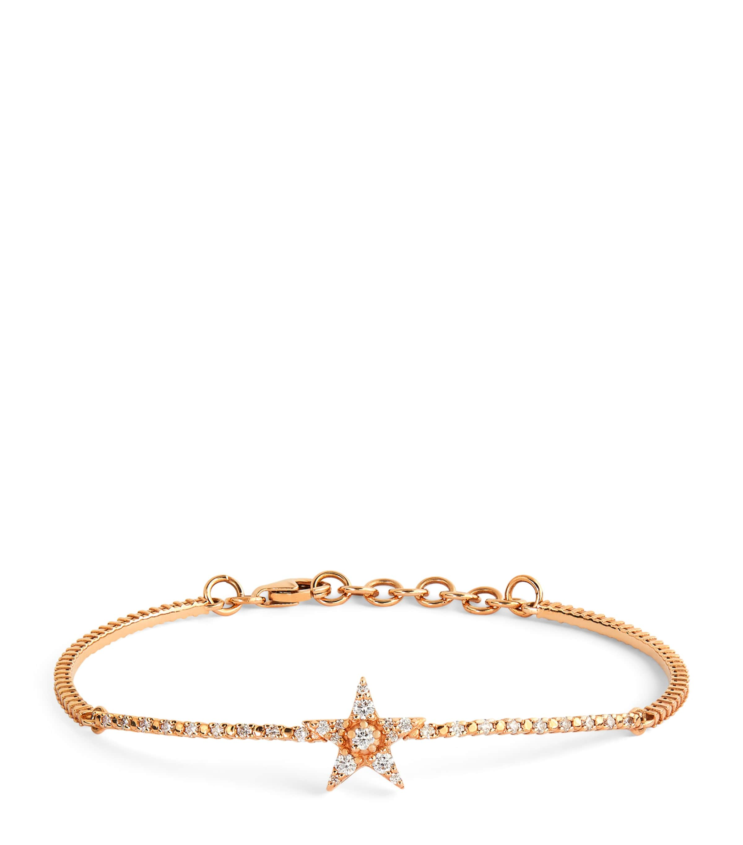 Bee Goddess Rose Gold And Diamond Star Light Bracelet