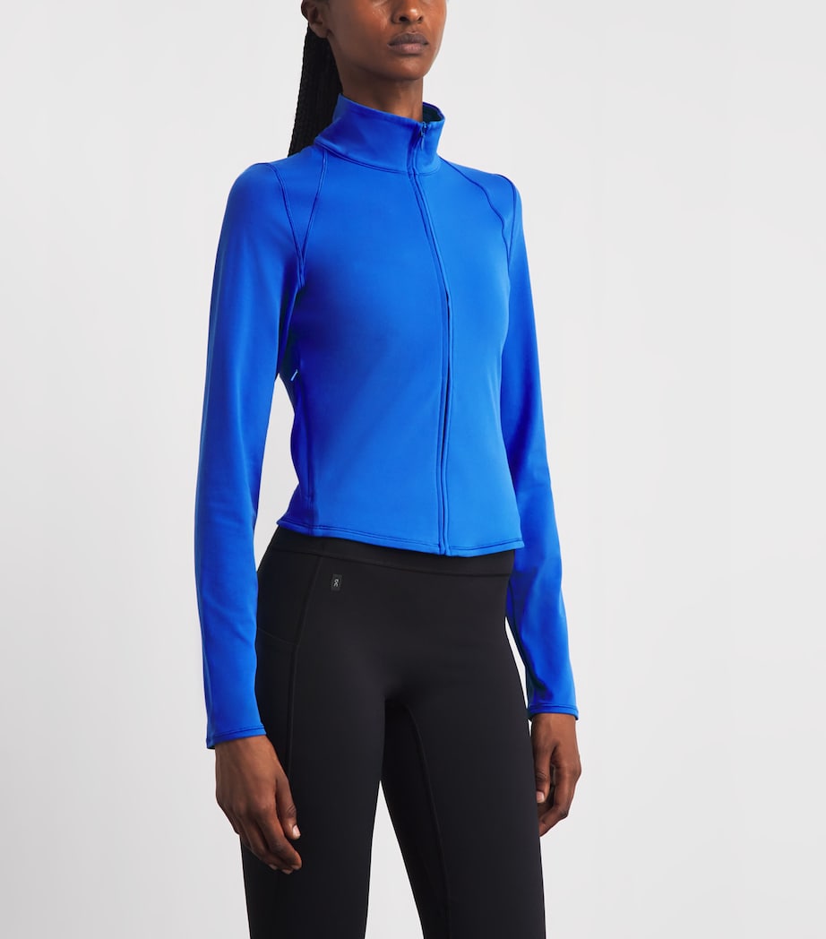VUORI Womens AllTheFeels Zip-Up Top Electric Blue Image 4