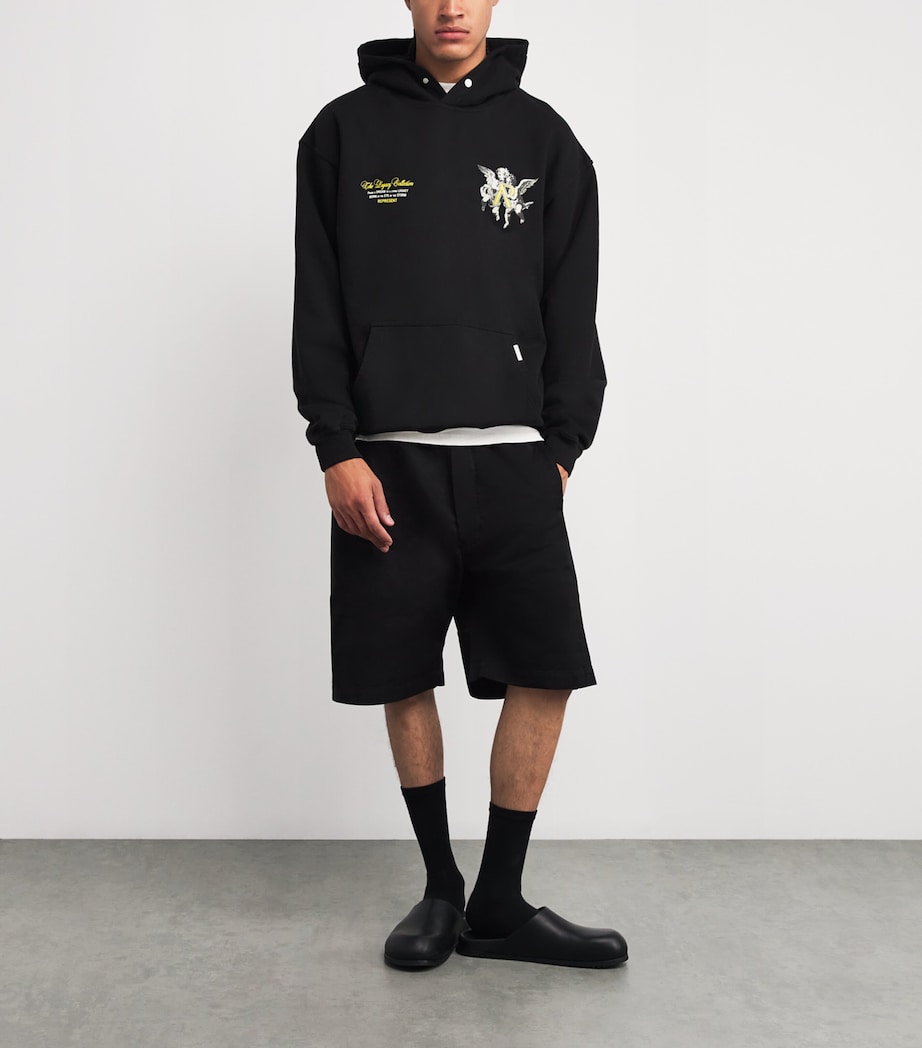 Cotton Legacy Cherub Hoodie JET BLACK Image 2