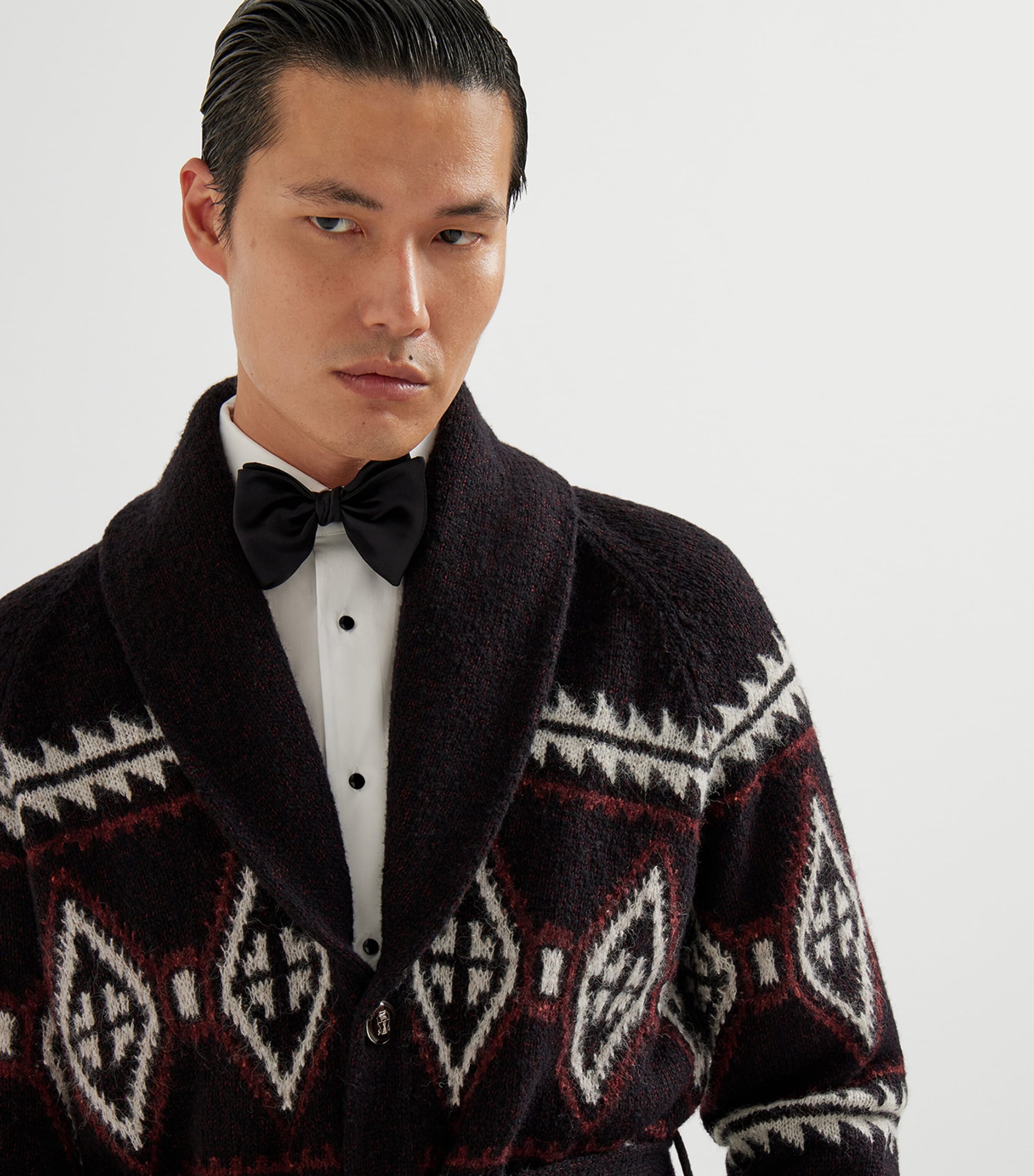 Virgin Wool-Silk-Cashmere Cardigan CEC66 Image 6