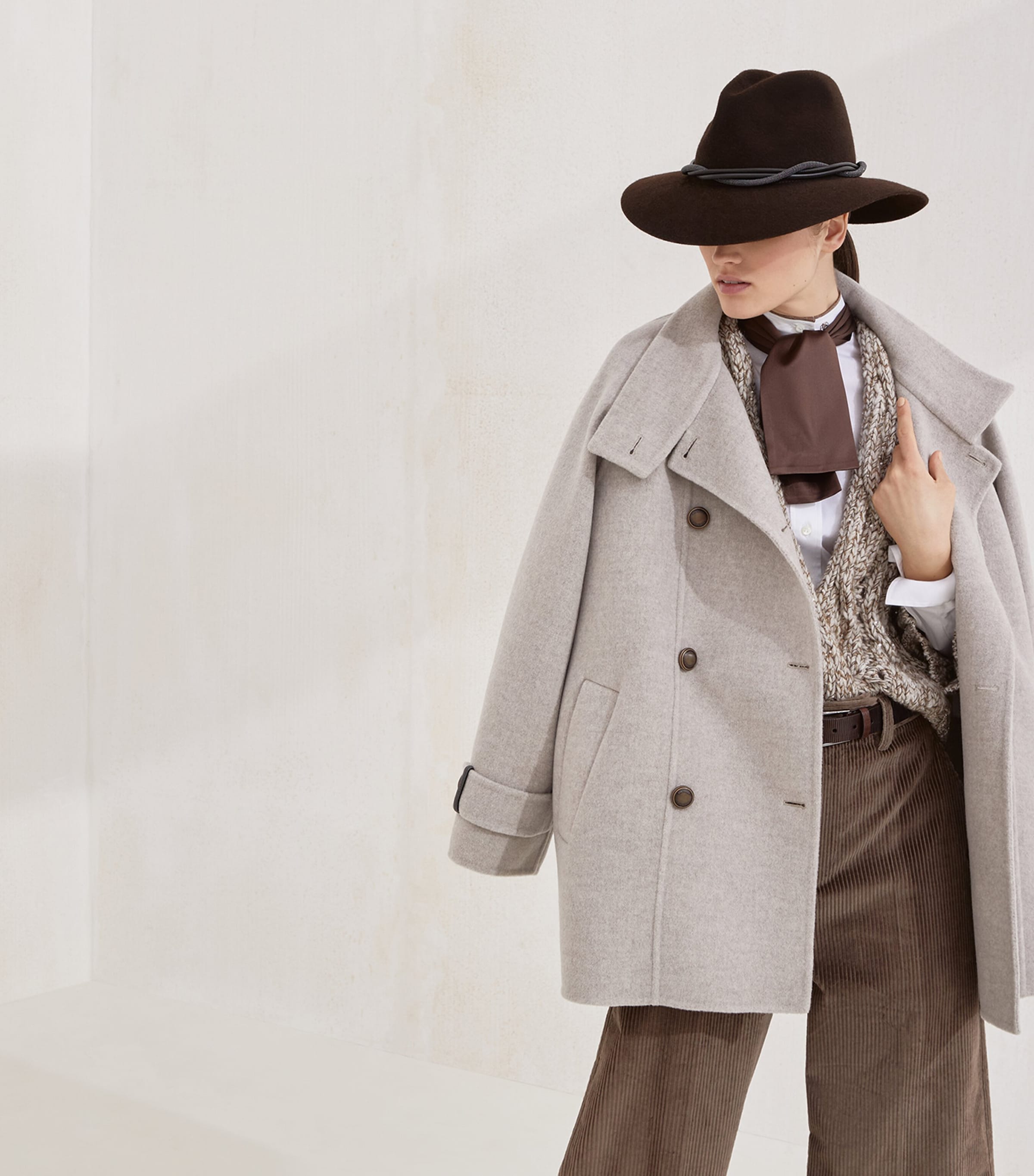 Virgin Wool-Cashmere Pea Coat C001 Image 6