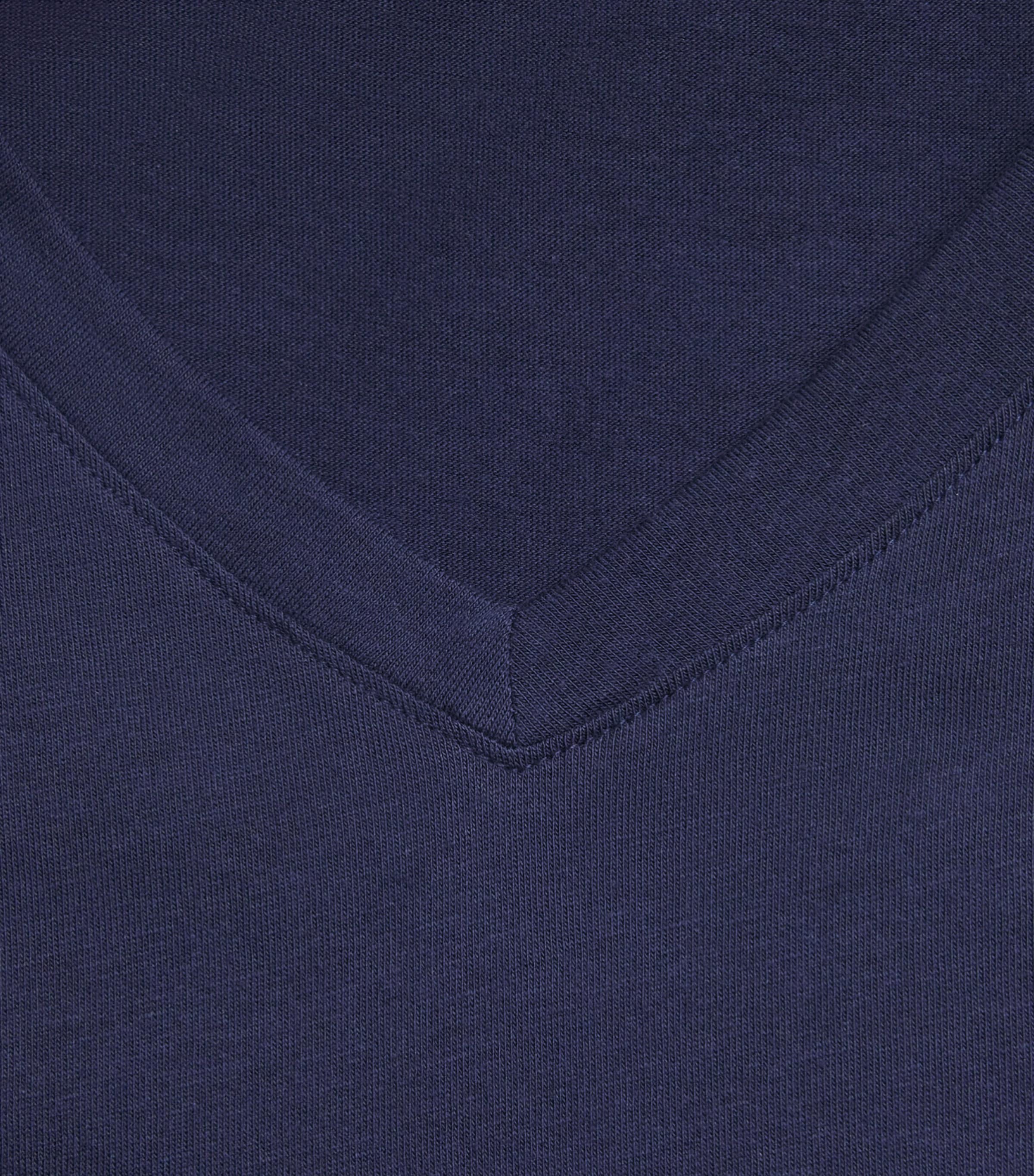 Hanro Mens Cotton Night & Day T-Shirt Deep Navy Image 6
