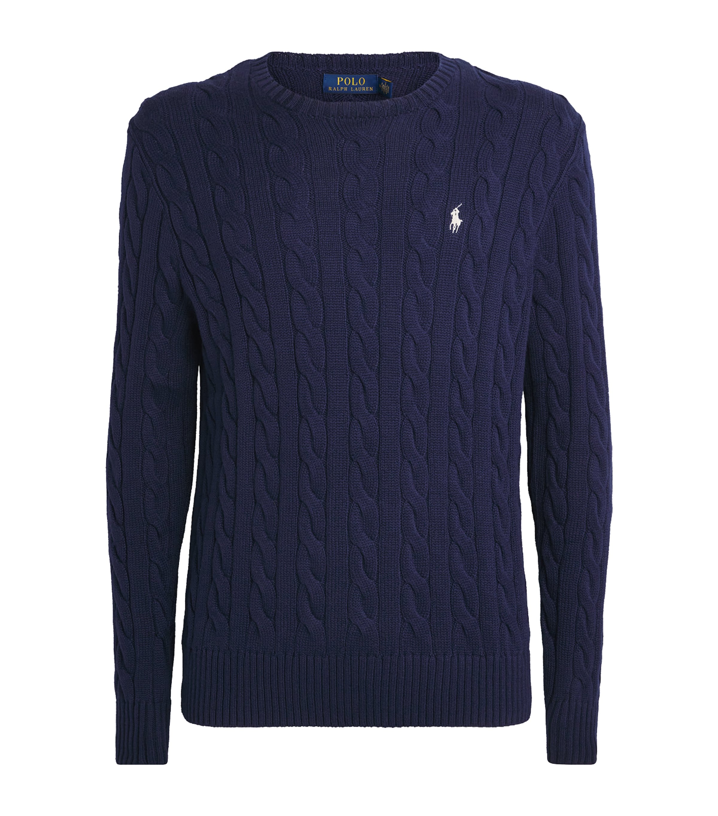 Cotton Cable-Knit Sweater BRIGHT NAVY Image 1