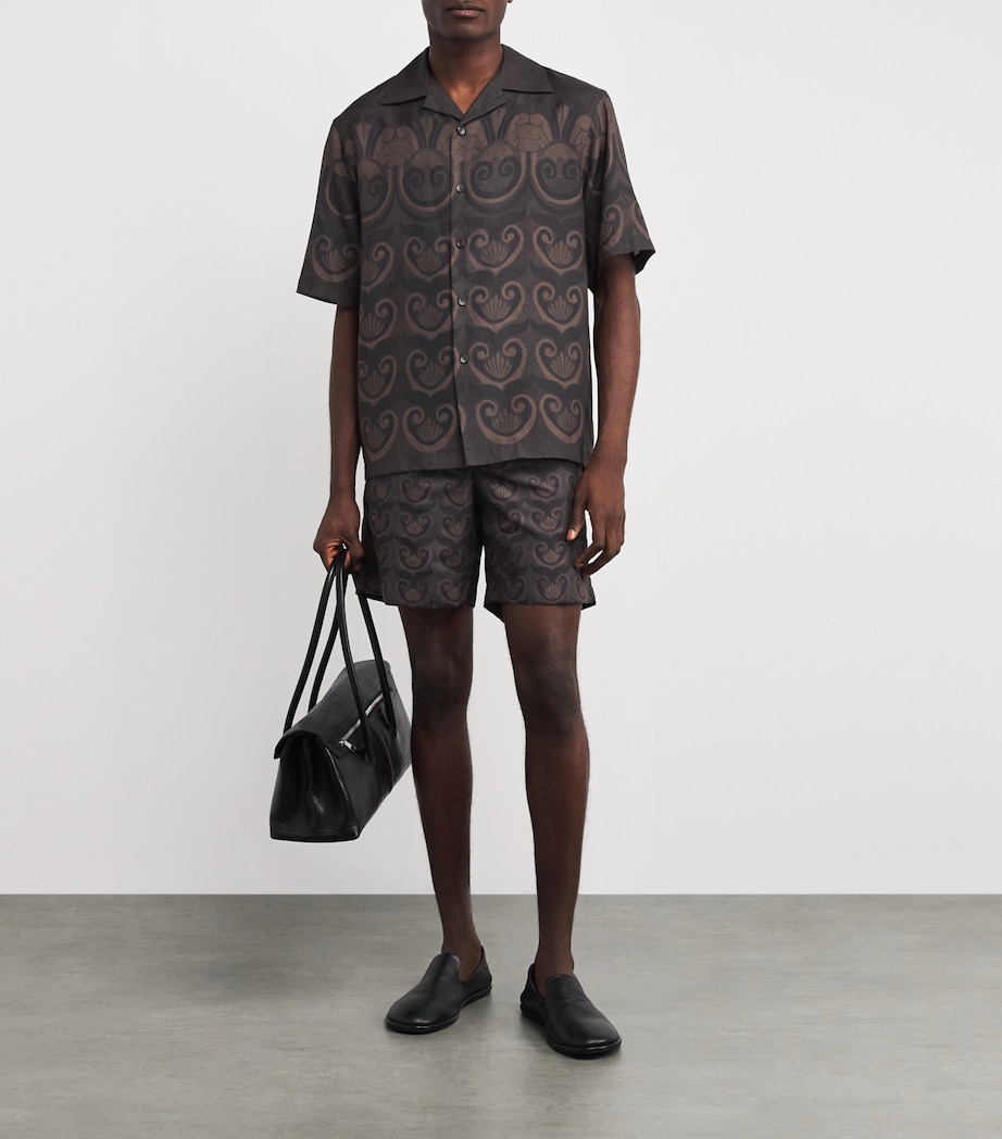 Shell Print Swim Shorts CHOCOLATE Image 2