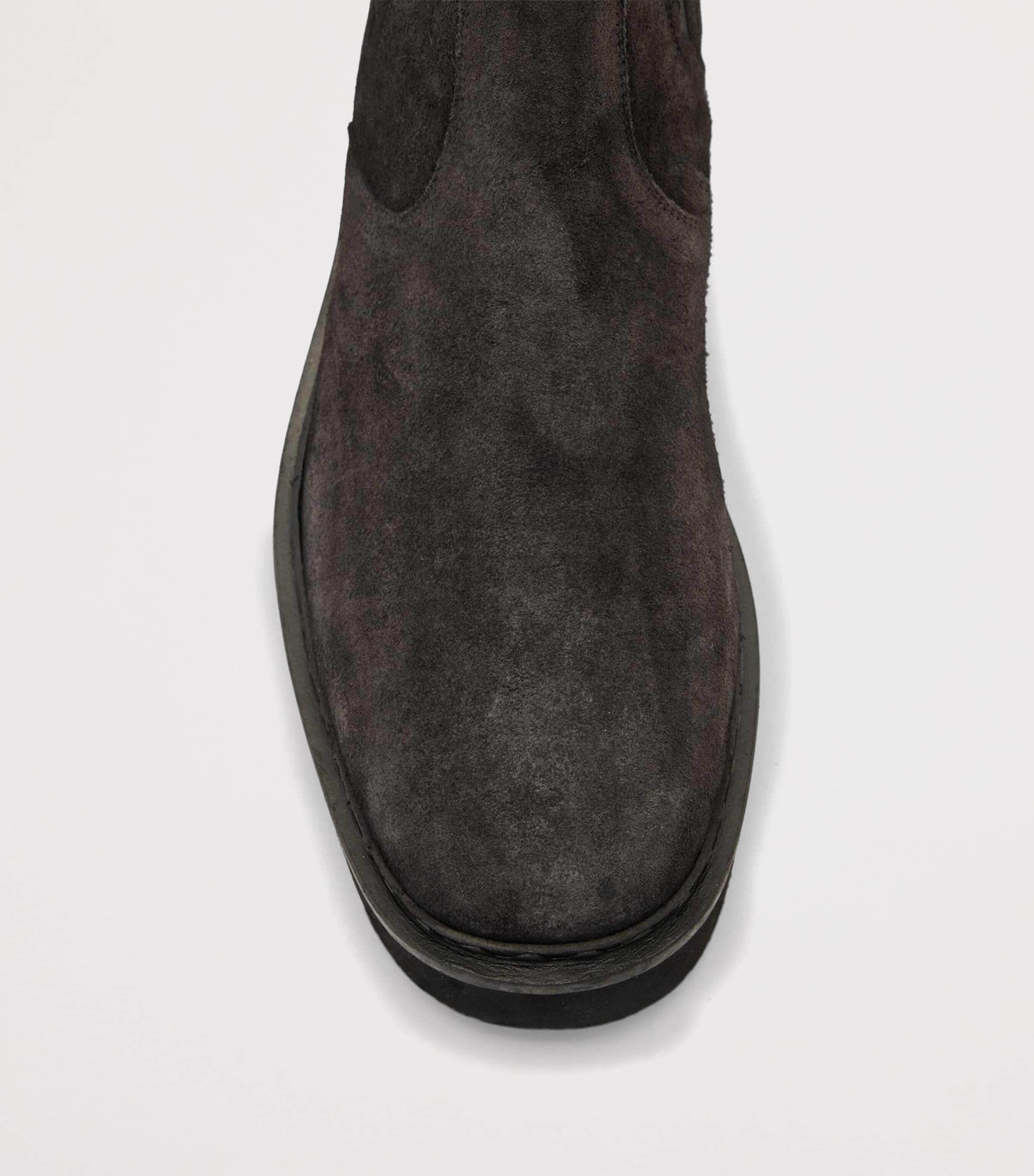 Suede Leather Skiff Chelsea Boots WARM GREY Image 4