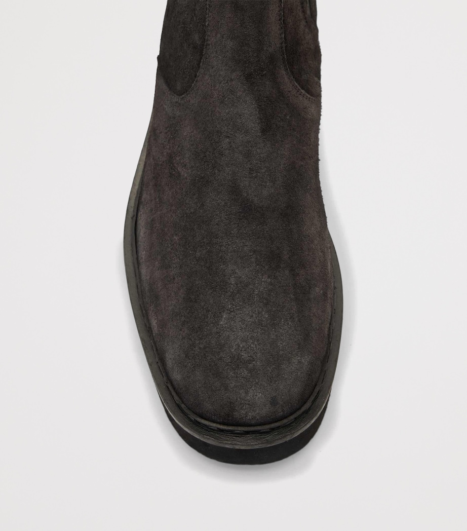 Suede Leather Skiff Chelsea Boots WARM GREY Image 4
