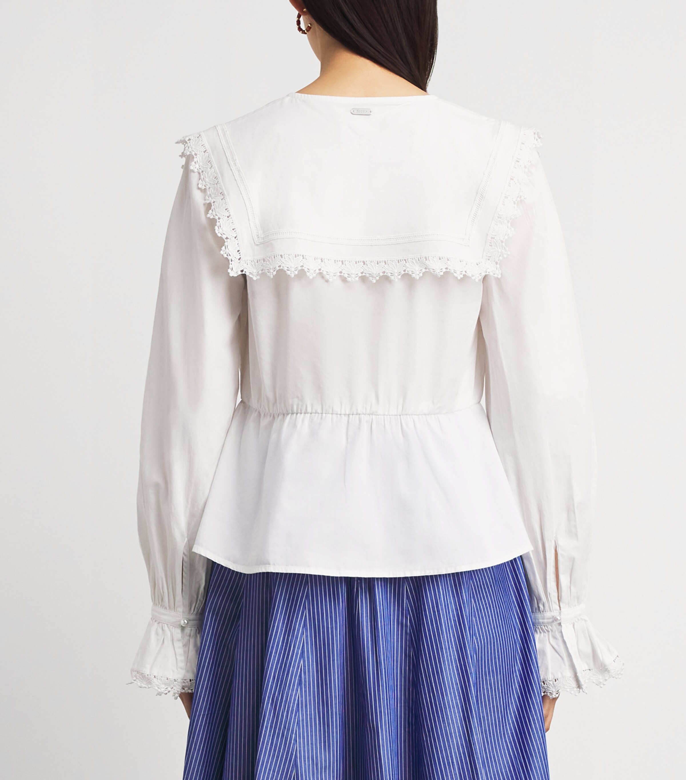 Barbour Womens Cotton Tisbury Blouse White Image 5