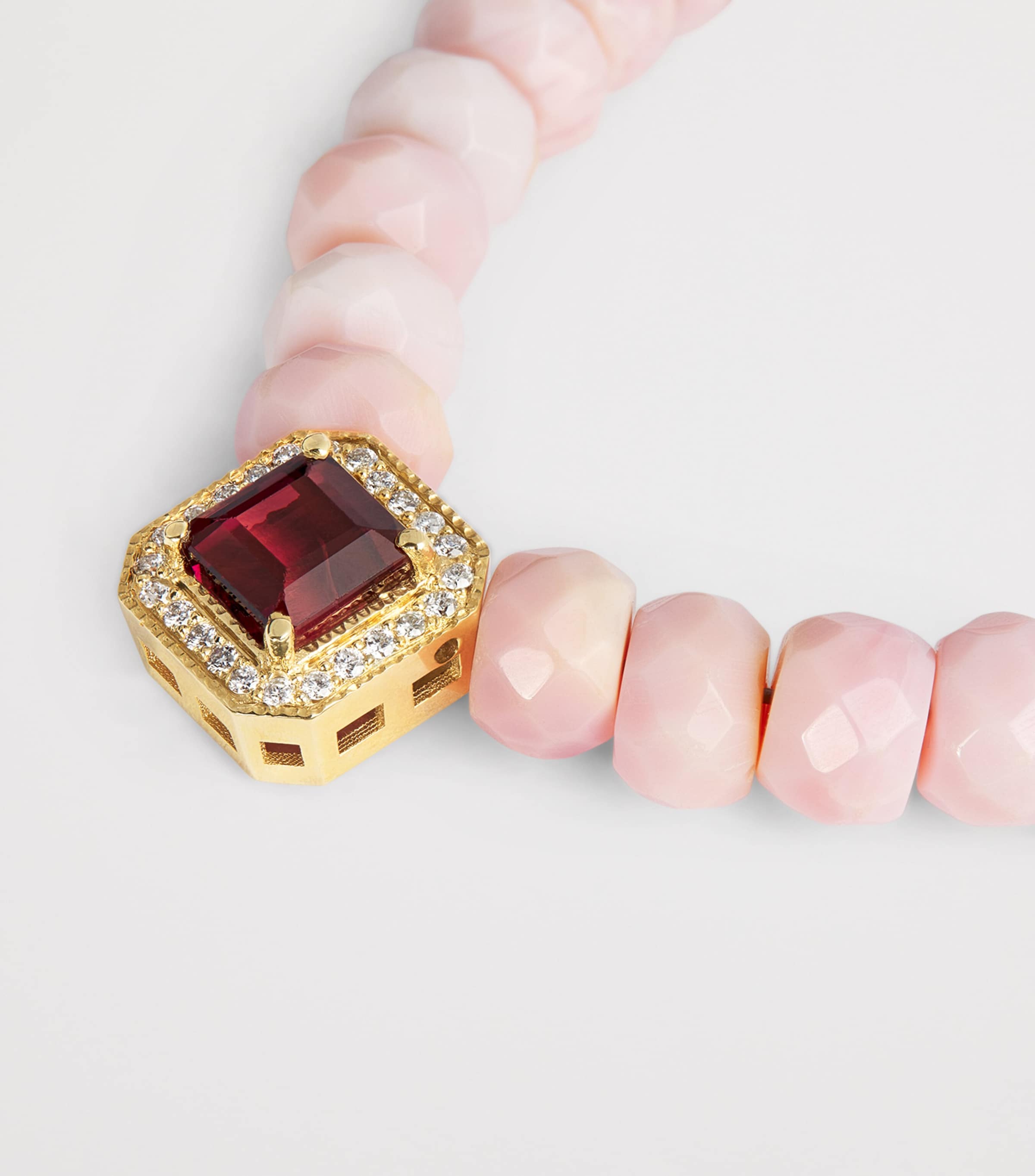 Yellow Gold, Diamond, Opal and Tourmaline Necklace YELLOW GOLD Image 4