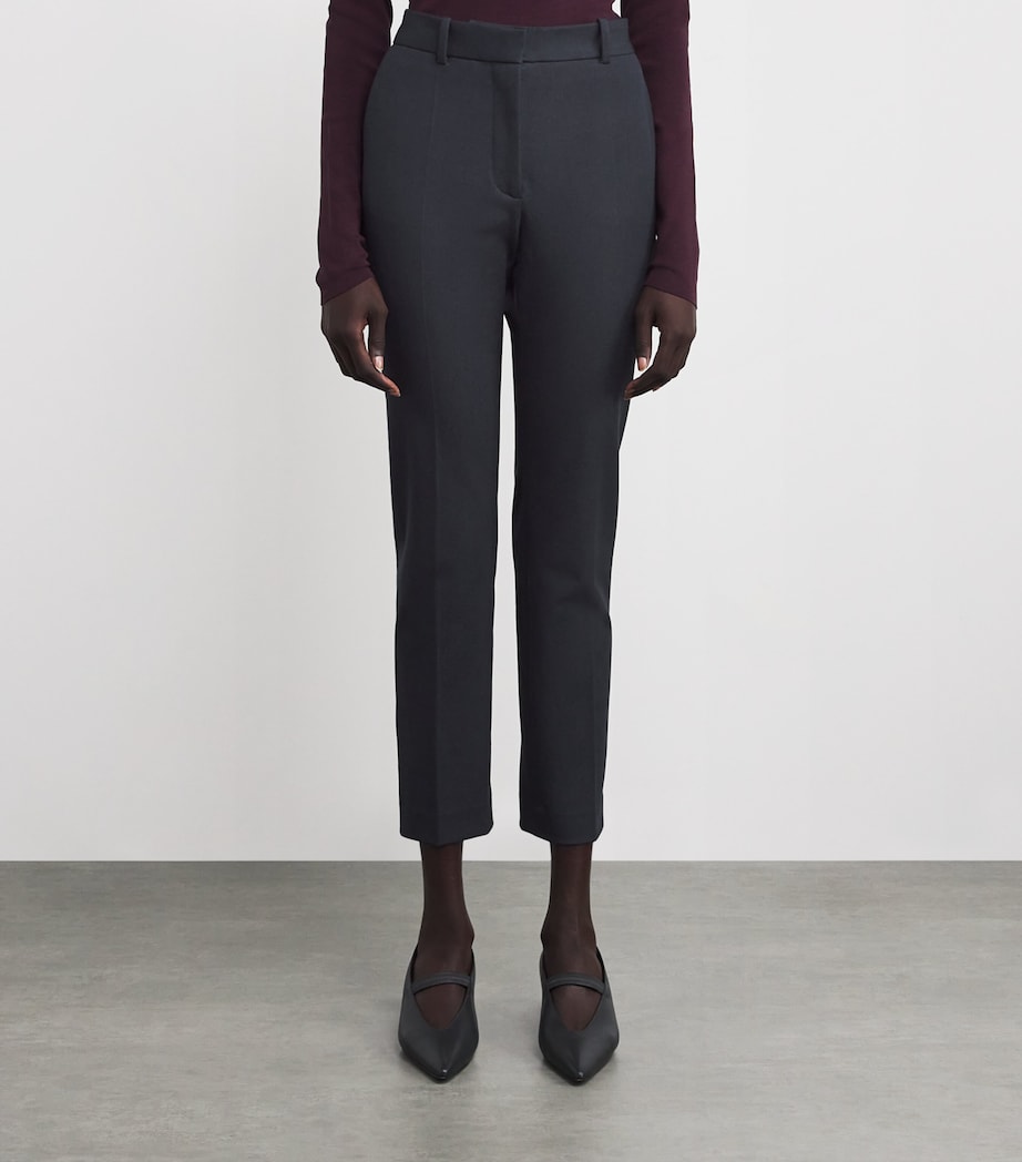 Stretch-Gabardine Coleman Trousers SMOKE Image 3